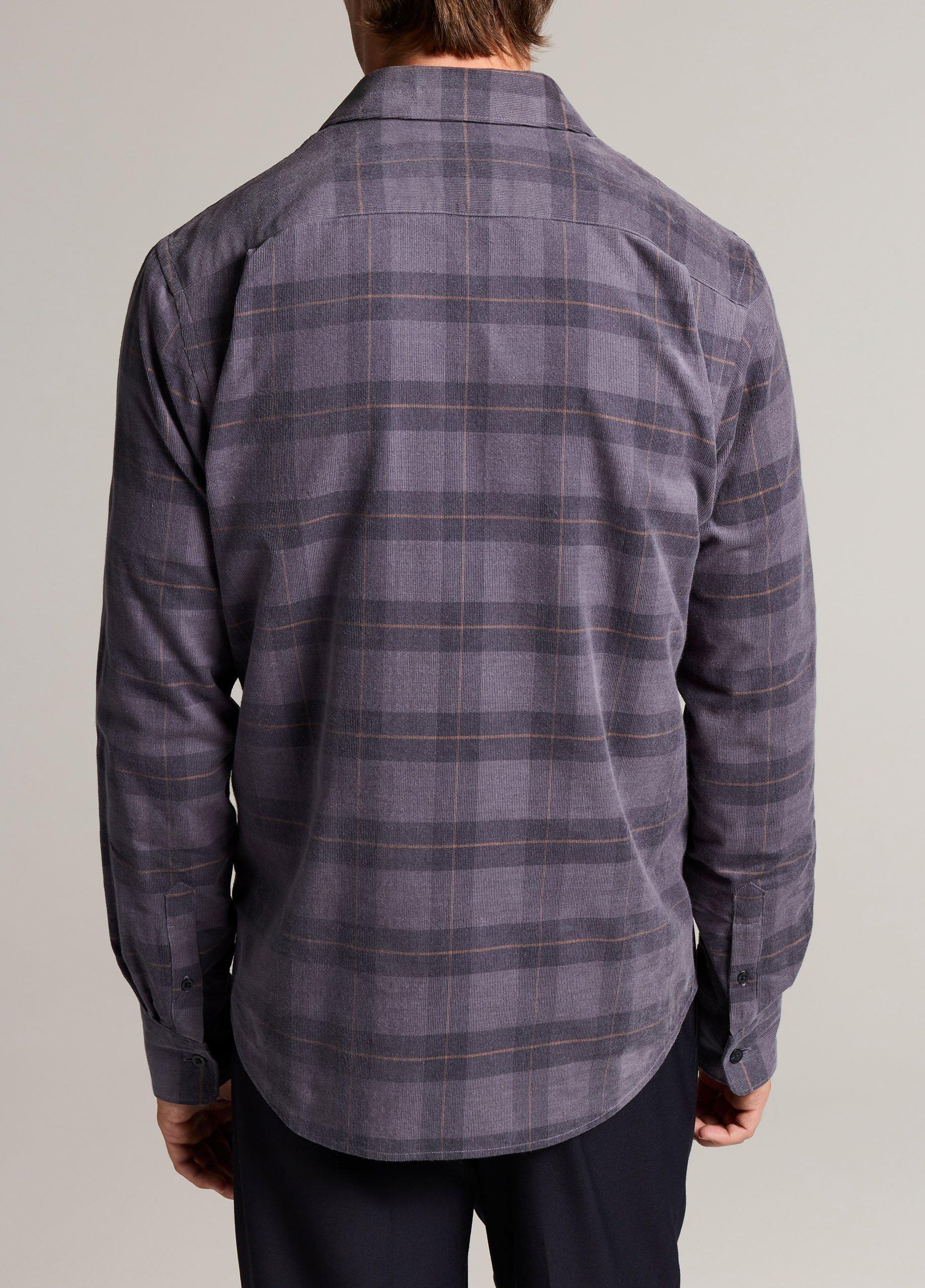 Hamilton Plaid Cotton Corduroy Button-Front Shirt image number 2