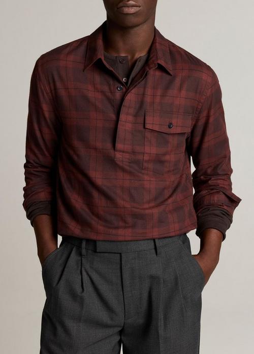 Hamilton Plaid Cotton Popover Shirt