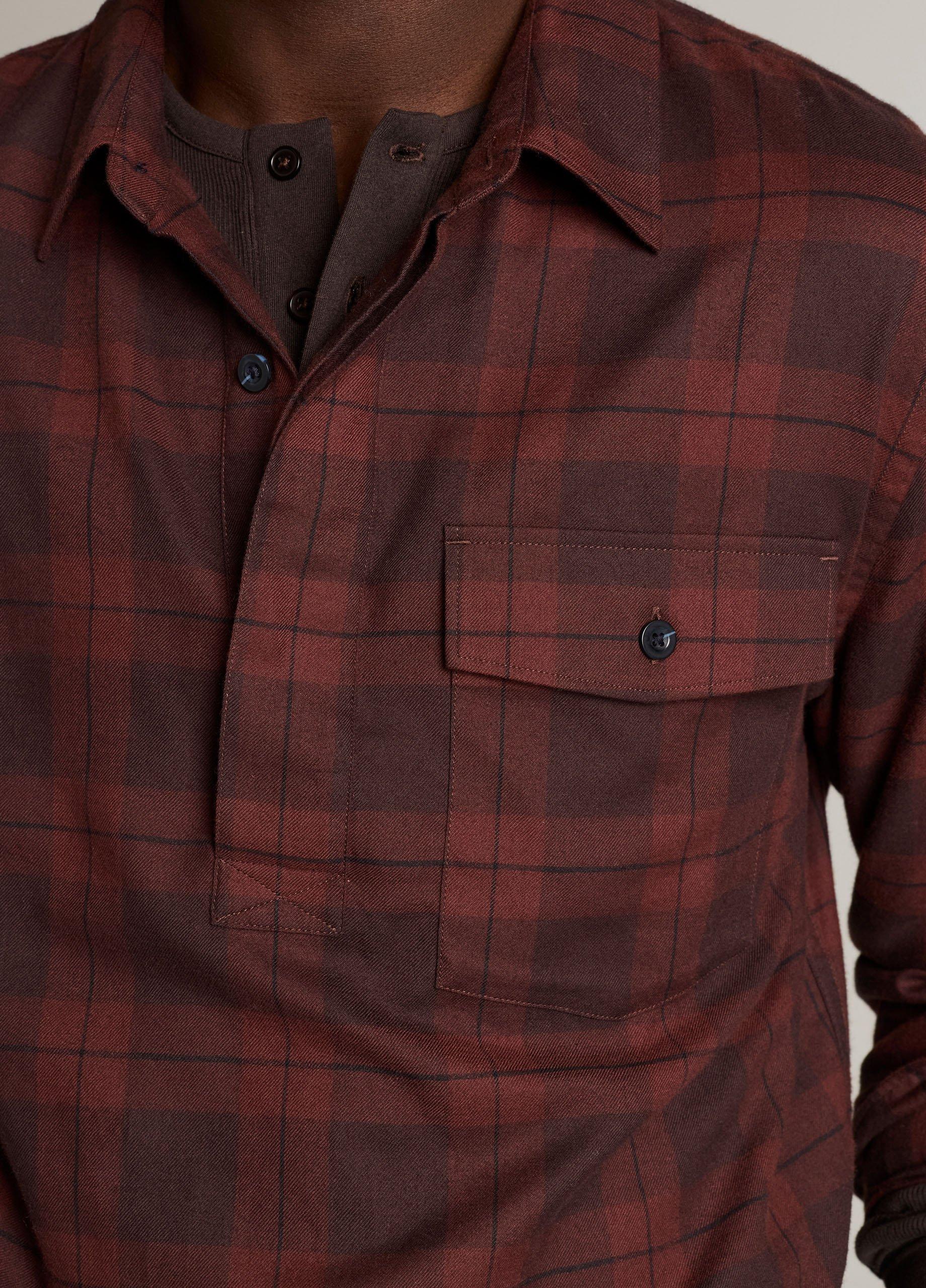 Hamilton Plaid Cotton Popover Shirt image number 1
