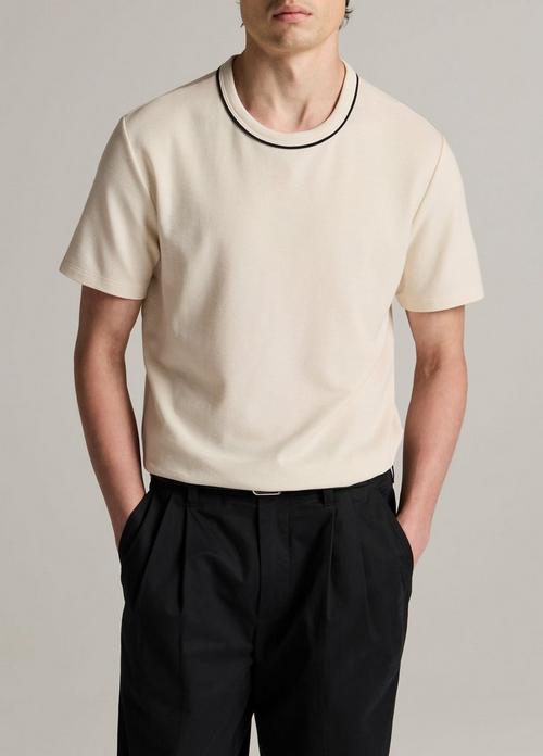 Tipped Pima Cotton Piqu&eacute; T-Shirt