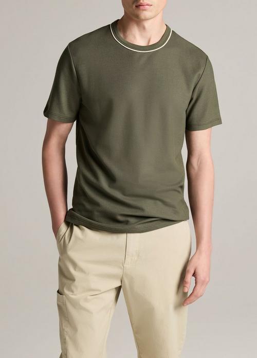 Tipped Pima Cotton Piqu&eacute; T-Shirt