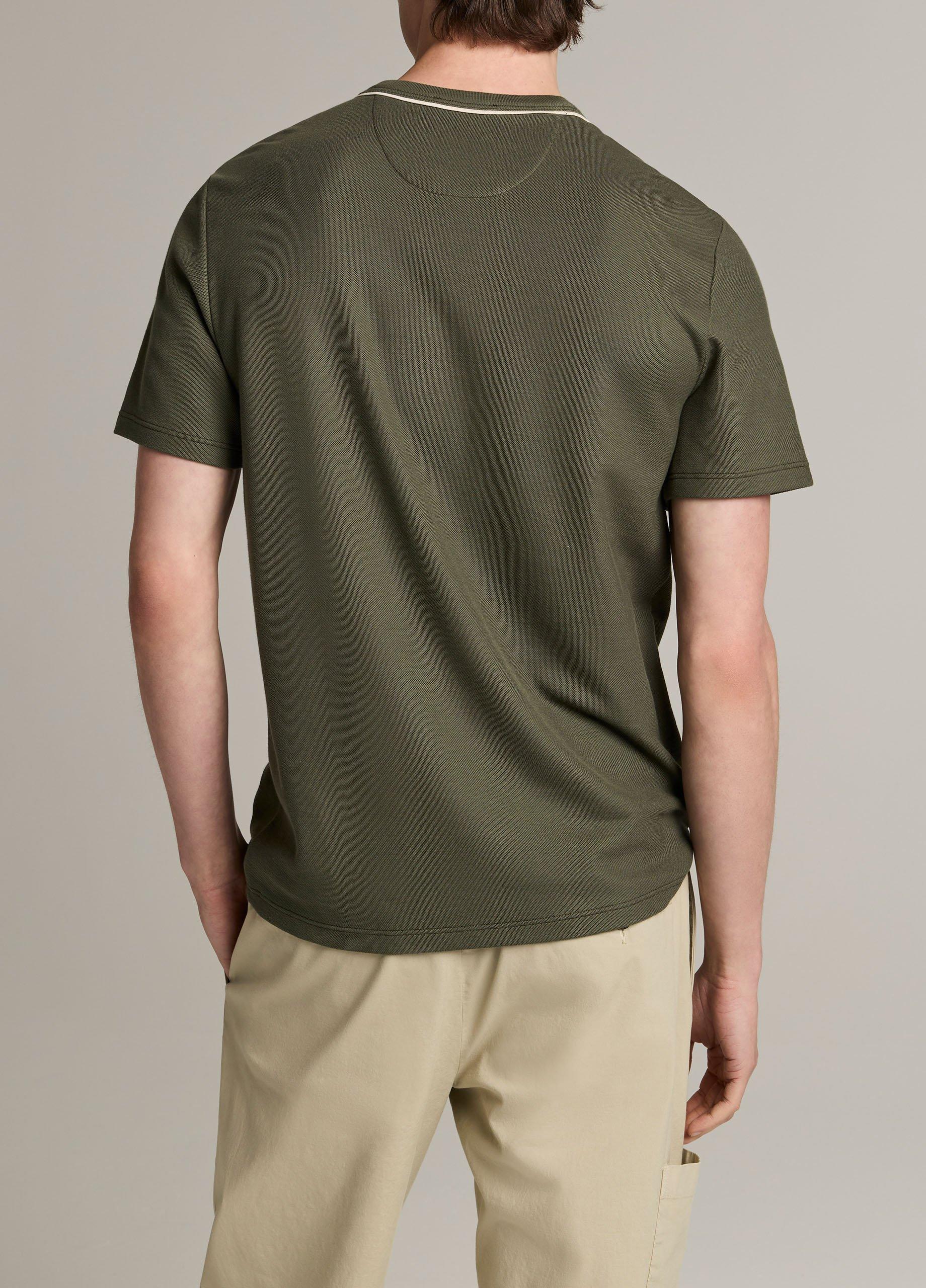 Tipped Pima Cotton Piqu&eacute; T-Shirt image number 2