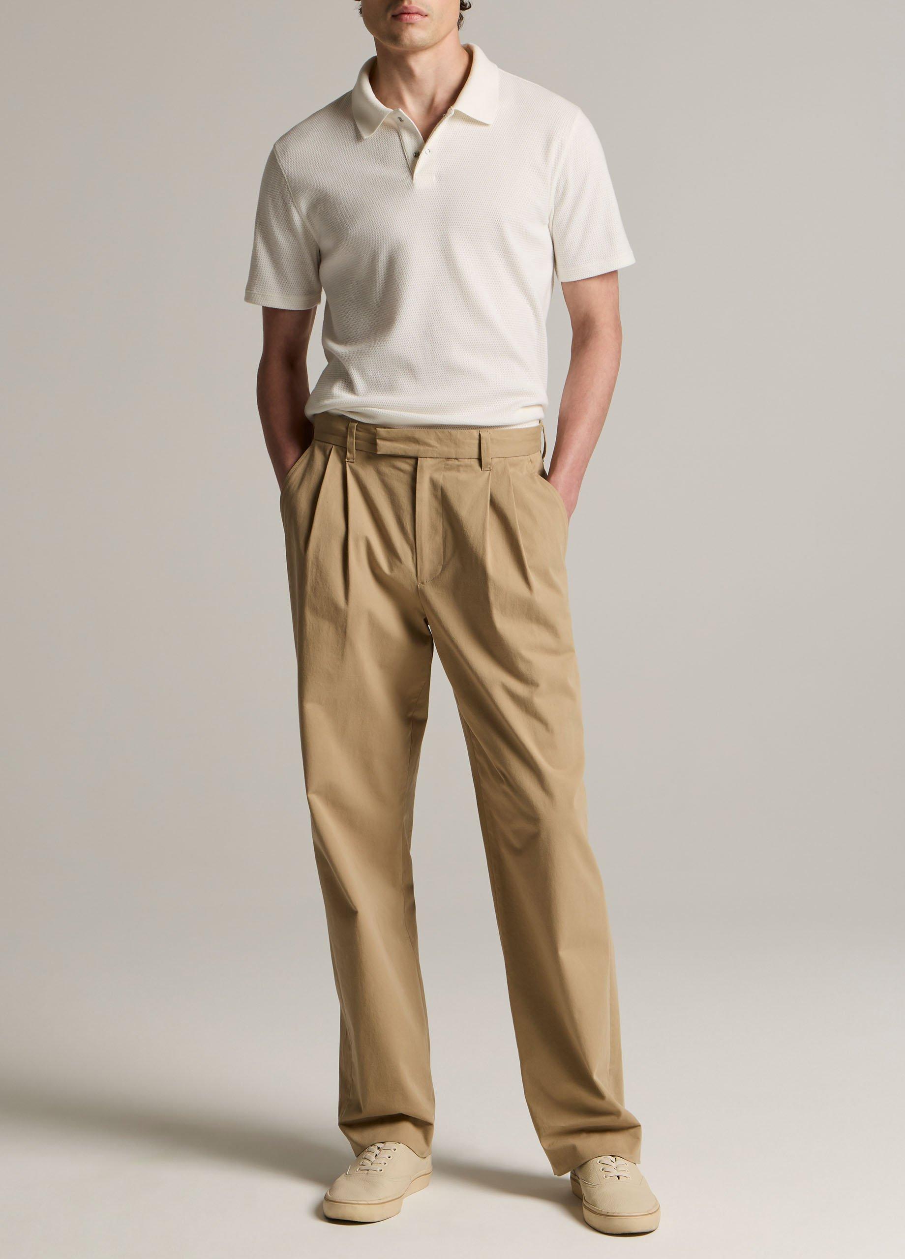 Mesh-Knit Cotton-Blend Snap Polo Shirt image number 3