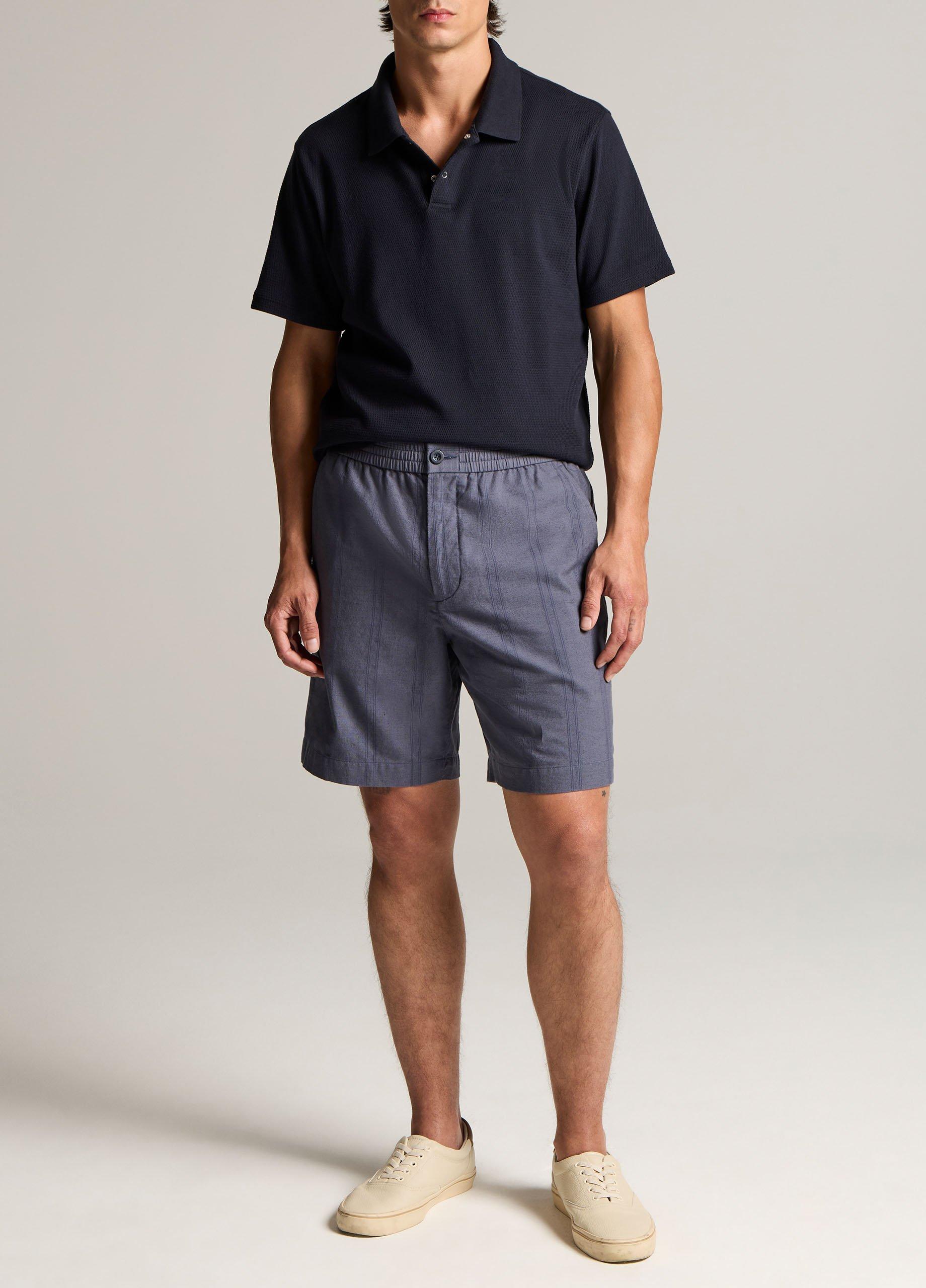 Mesh-Knit Cotton-Blend Snap Polo Shirt image number 3