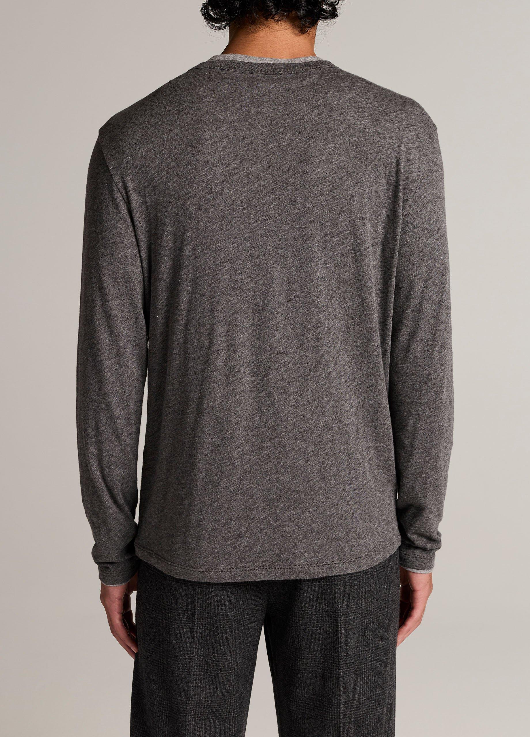 Slub Pima Cotton Double-Layer T-Shirt image number 2