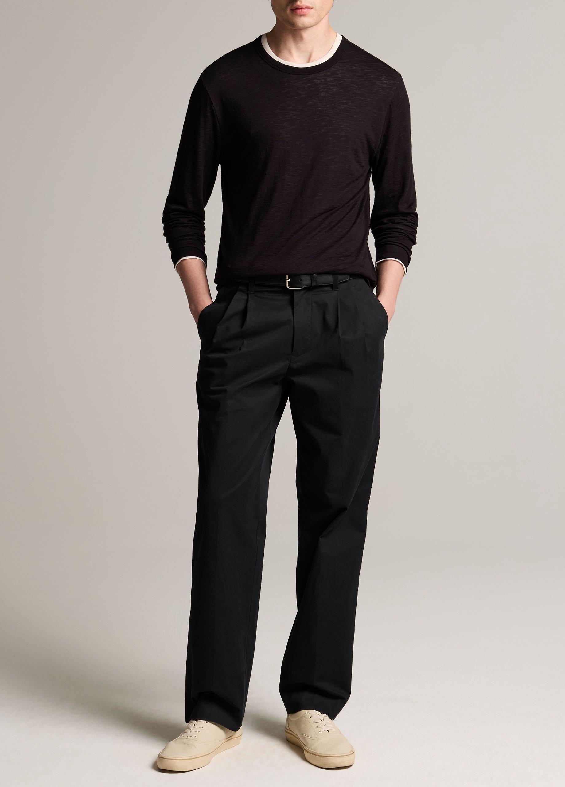 Slub Pima Cotton Double-Layer T-Shirt image number 3