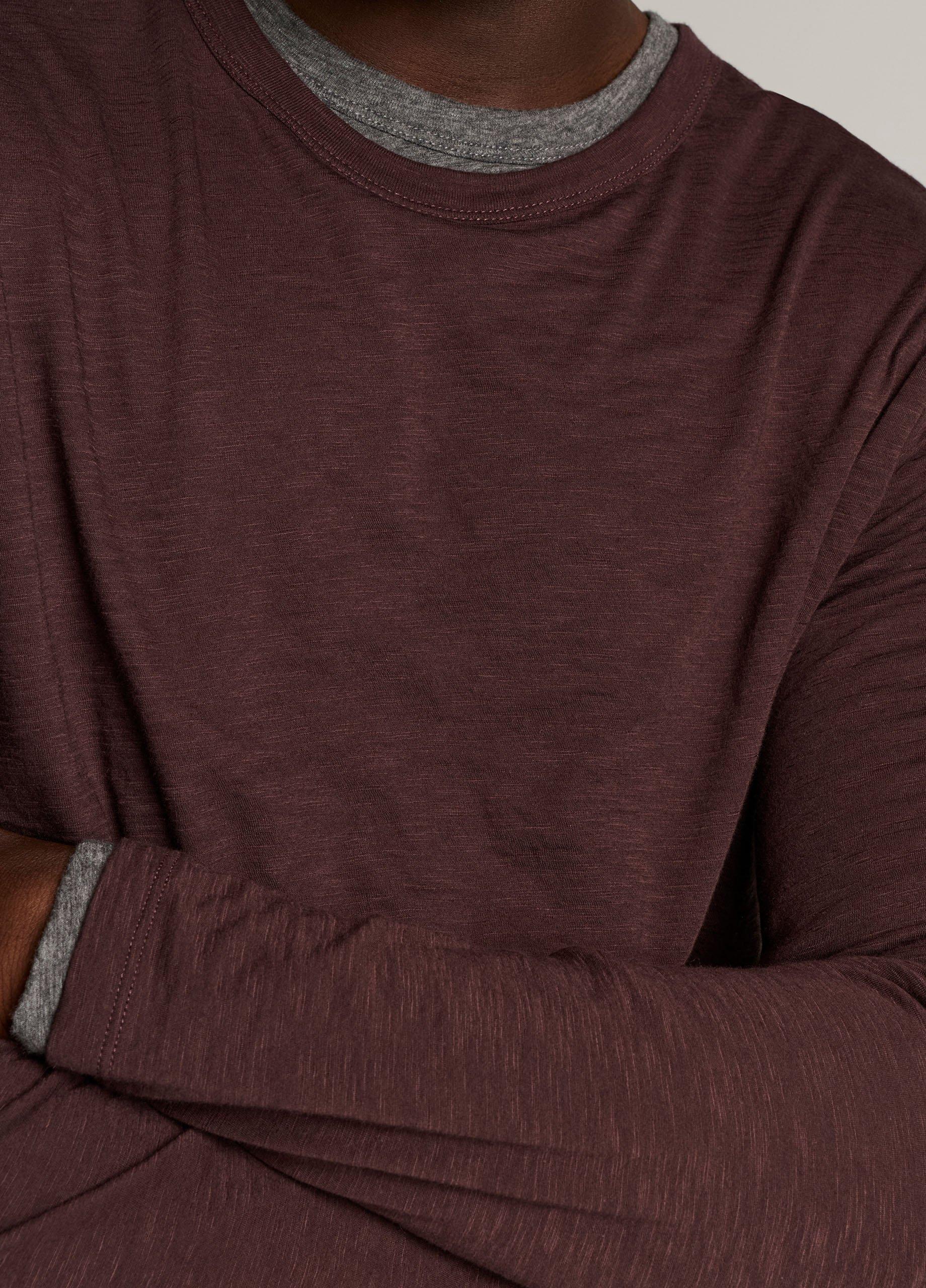 Slub Pima Cotton Double-Layer T-Shirt image number 1