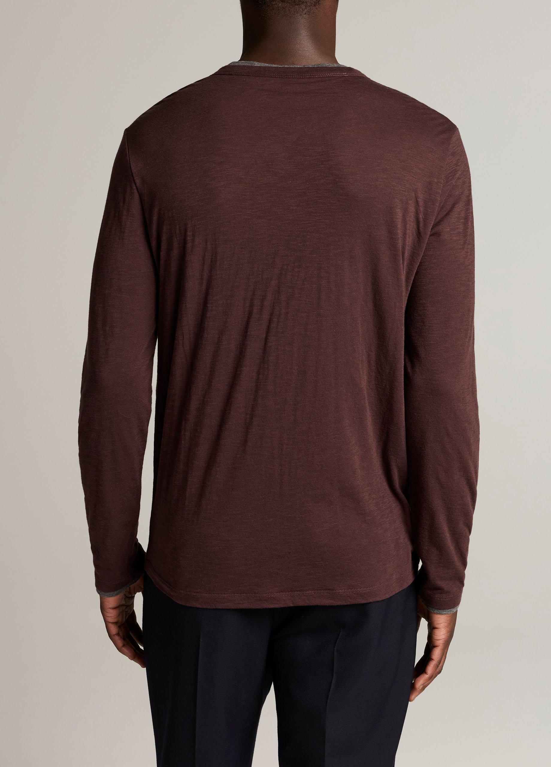 Slub Pima Cotton Double-Layer T-Shirt image number 2