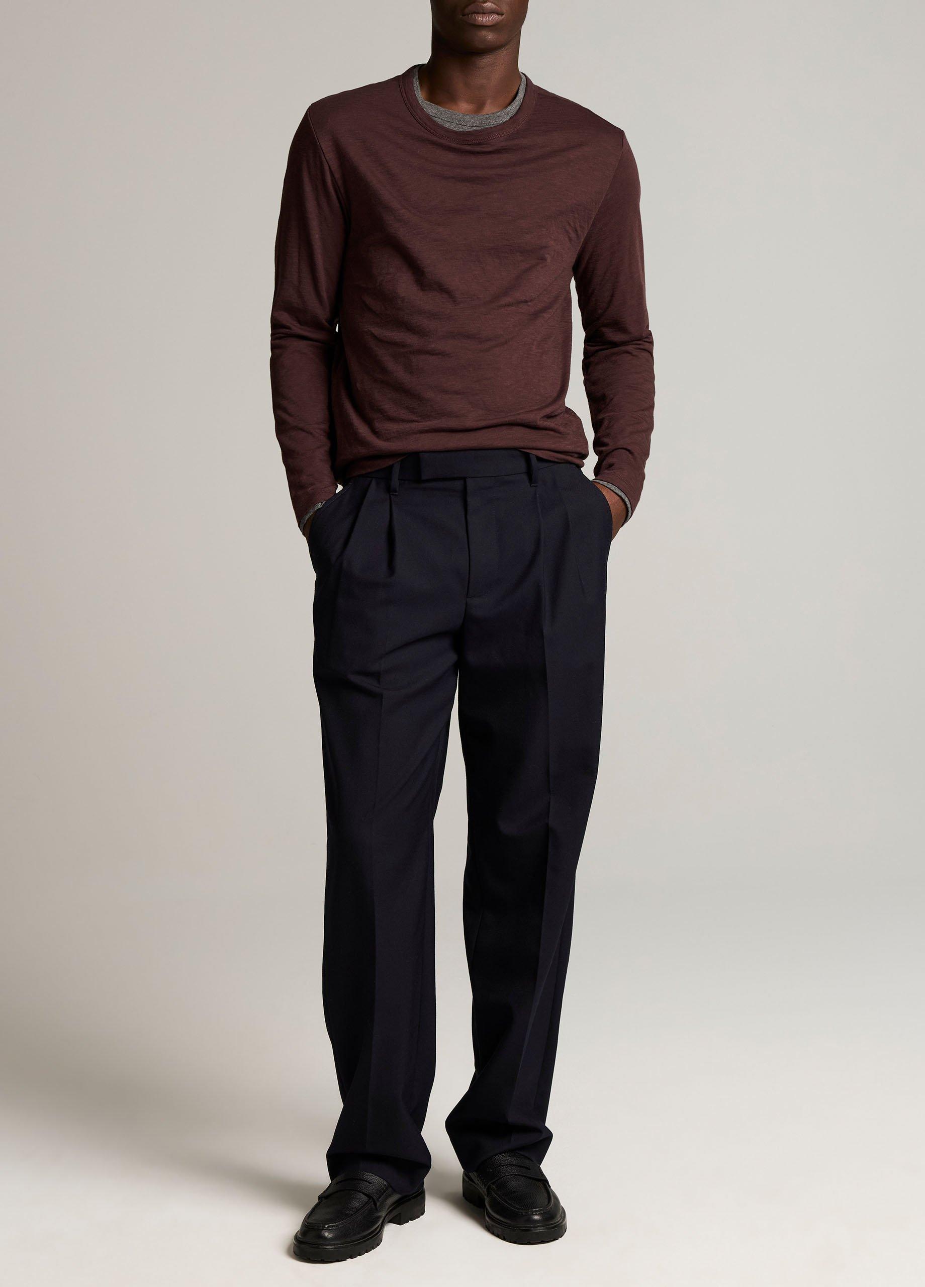 Slub Pima Cotton Double-Layer T-Shirt image number 3