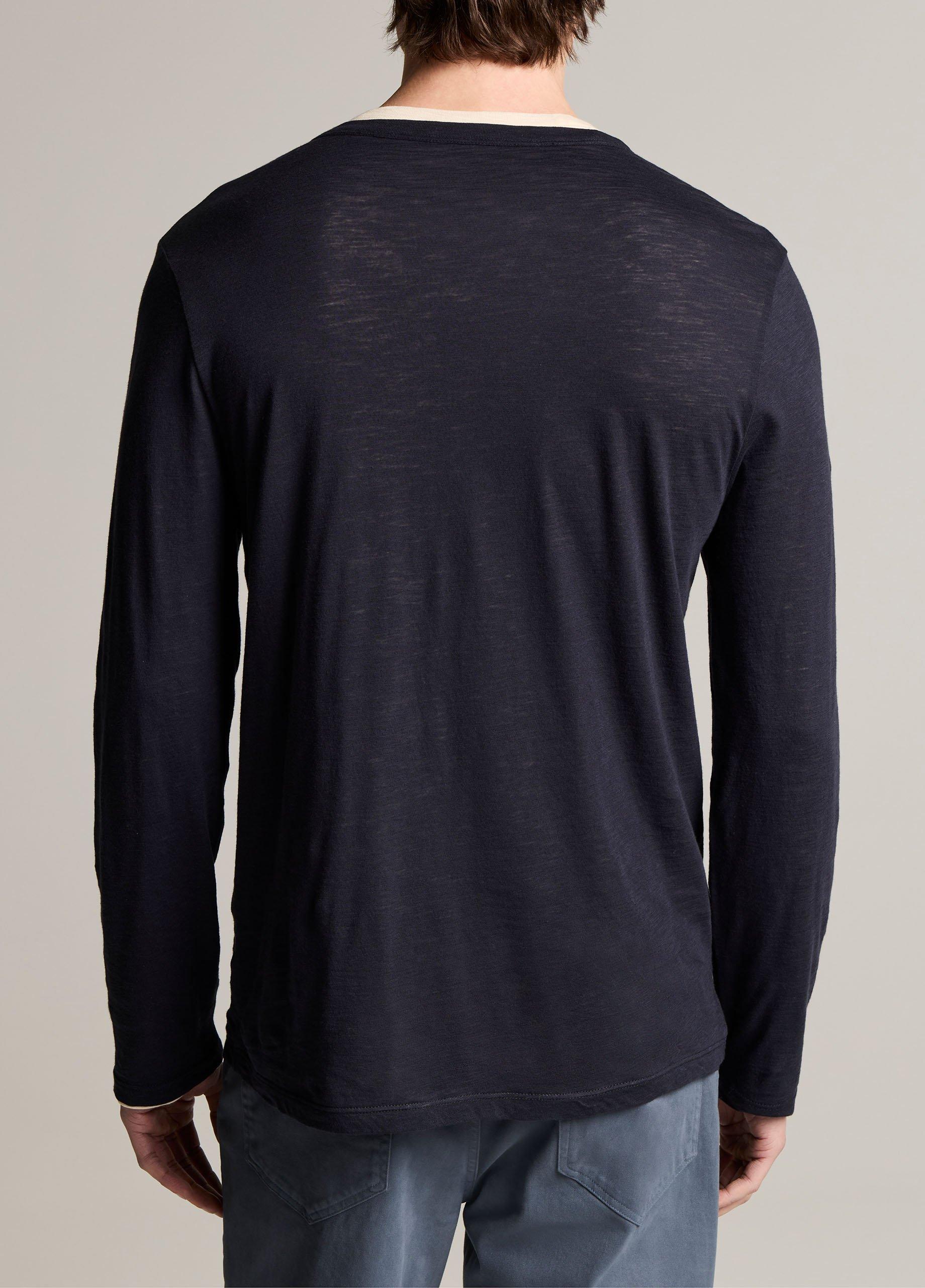 Slub Pima Cotton Double-Layer T-Shirt image number 2
