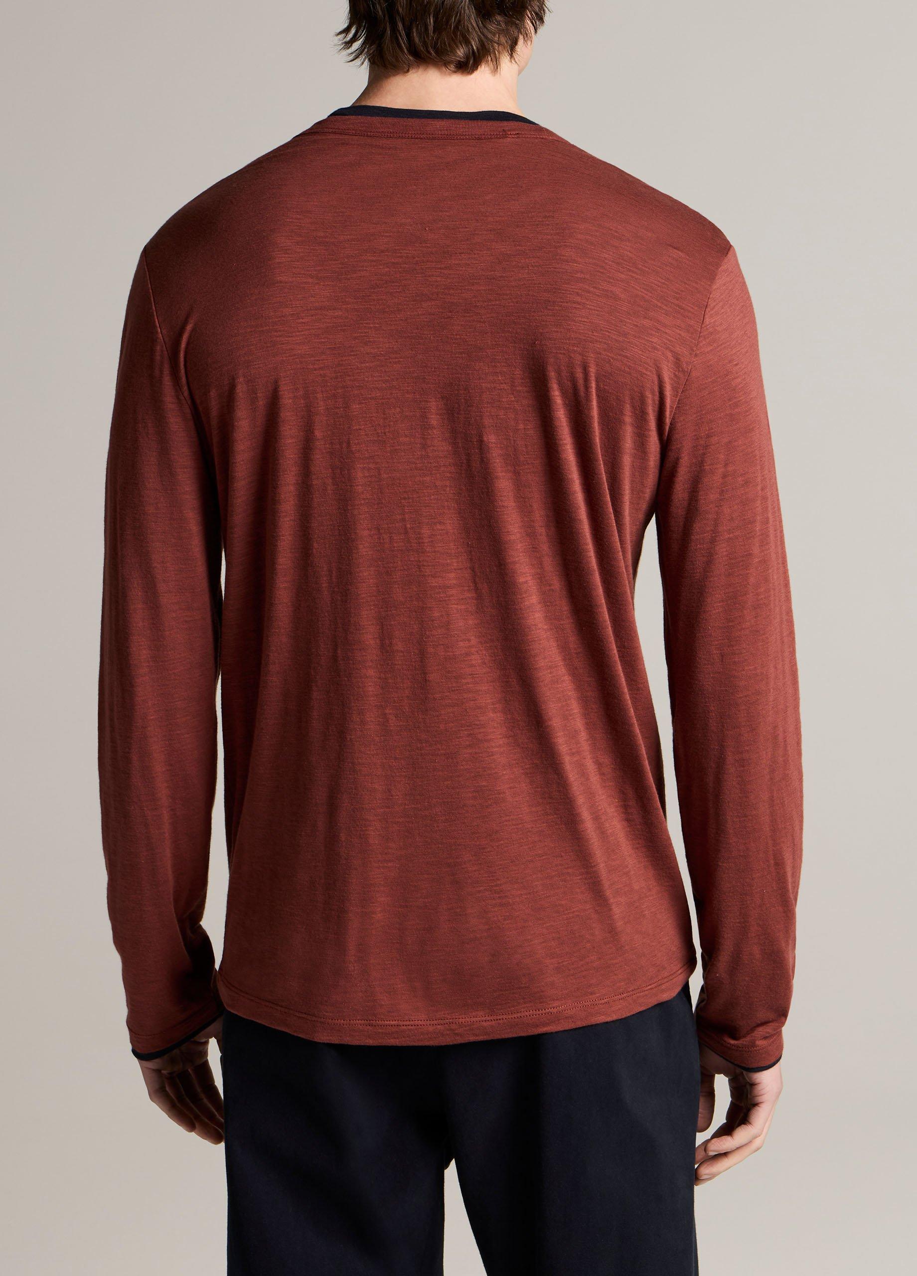 Slub Pima Cotton Double-Layer T-Shirt image number 2
