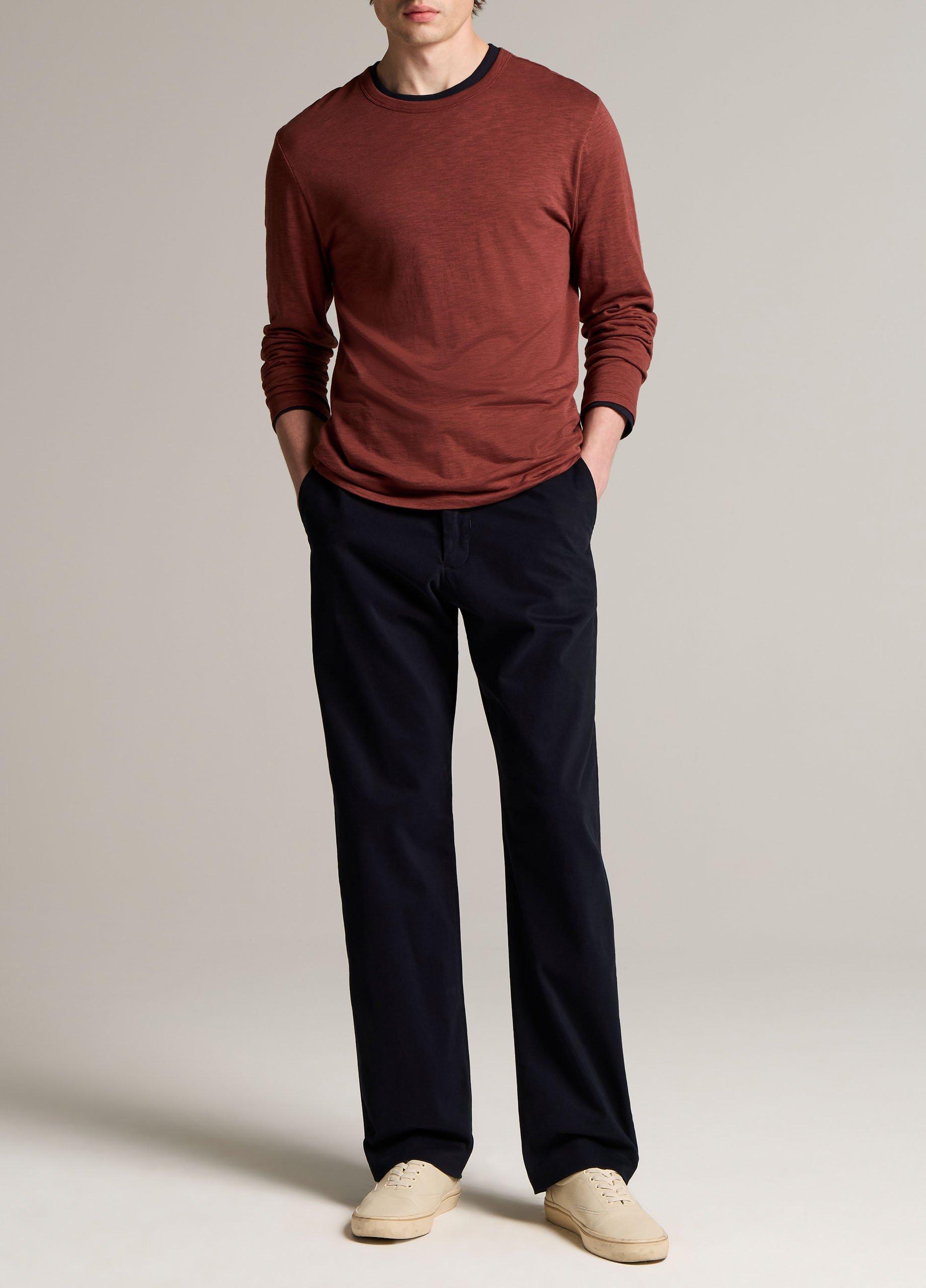 Slub Pima Cotton Double-Layer T-Shirt image number 3