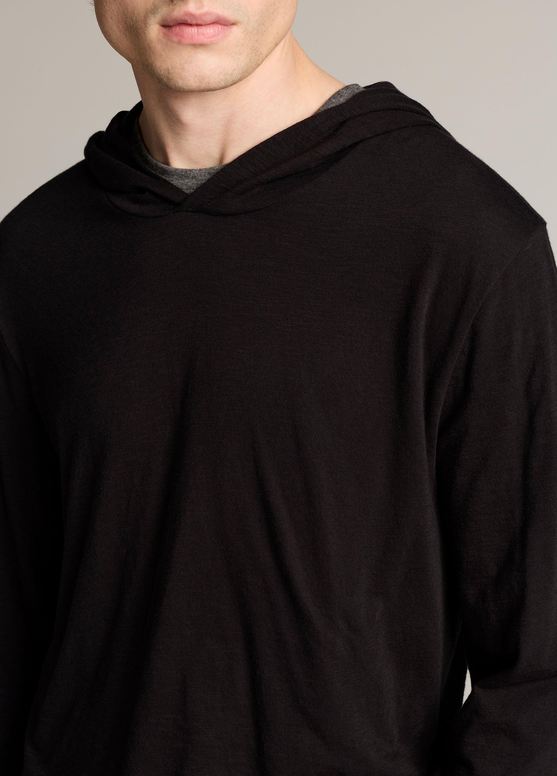 Slub Pima Cotton Double-Layer Hoodie image number 1