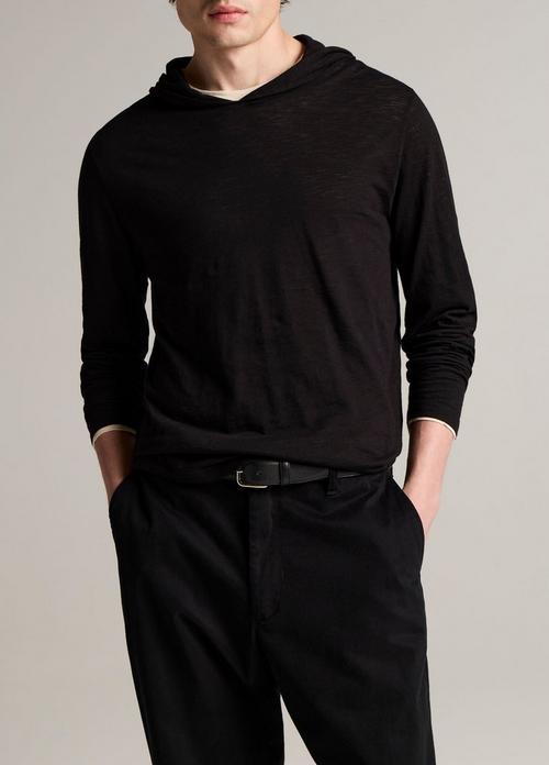 Slub Pima Cotton Double-Layer Hoodie