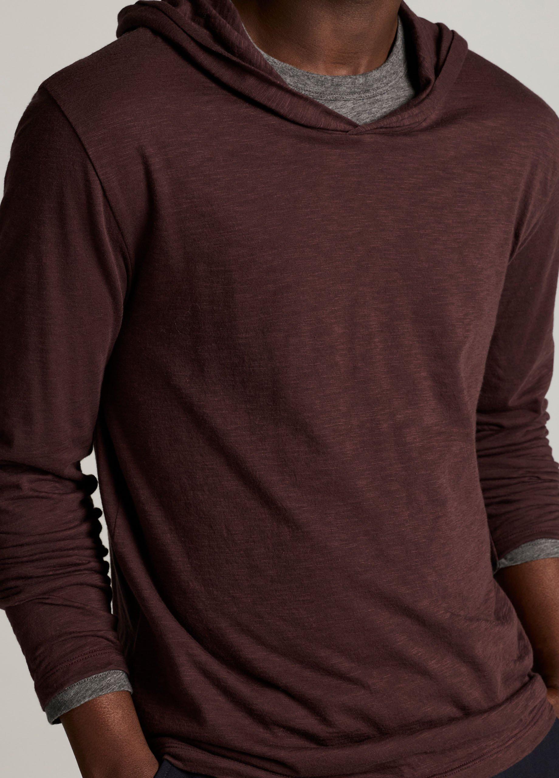 Slub Pima Cotton Double-Layer Hoodie image number 1
