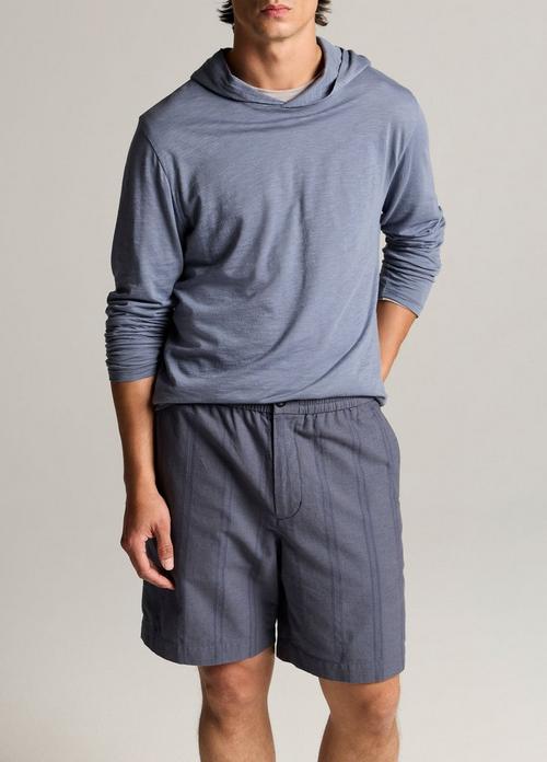 Slub Pima Cotton Double-Layer Hoodie