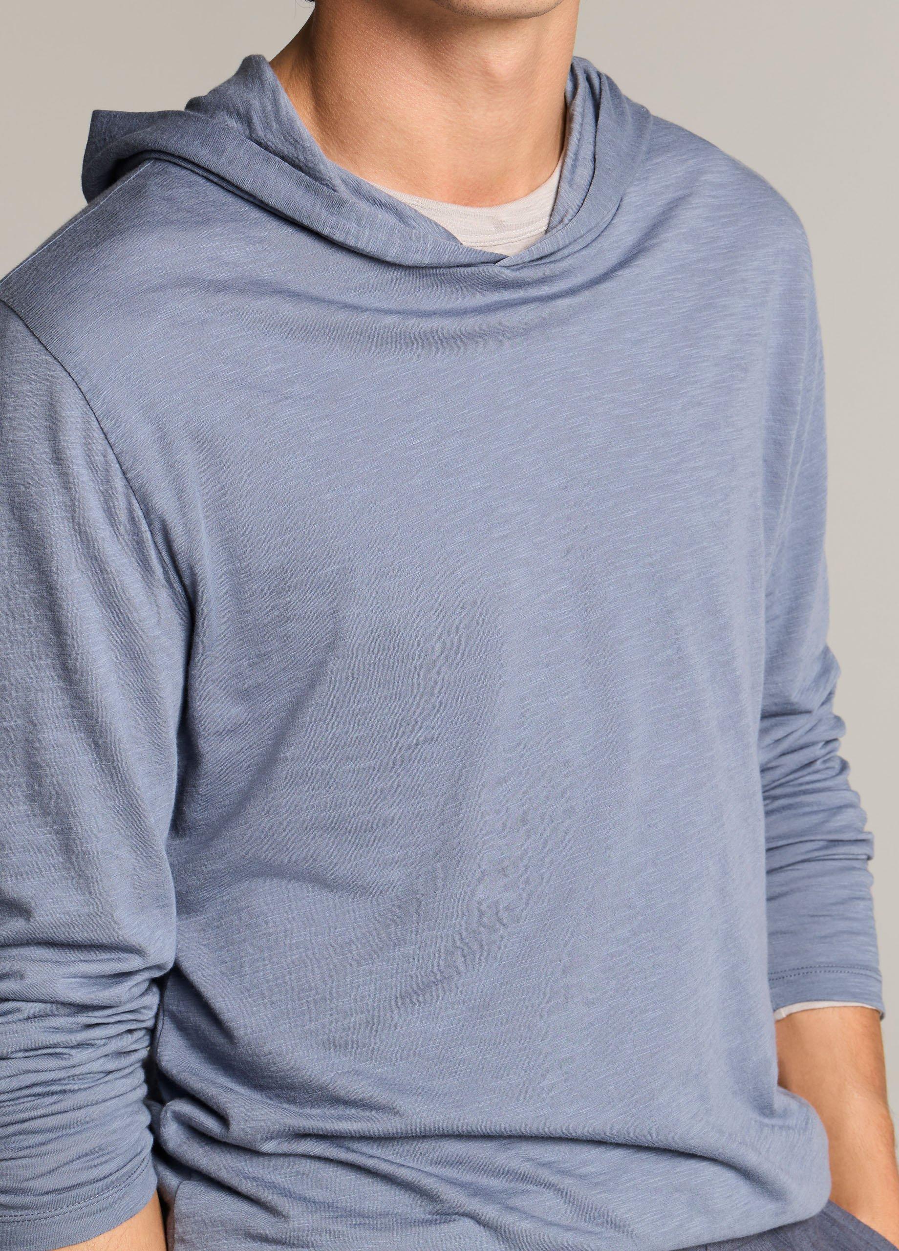 Slub Pima Cotton Double-Layer Hoodie image number 1