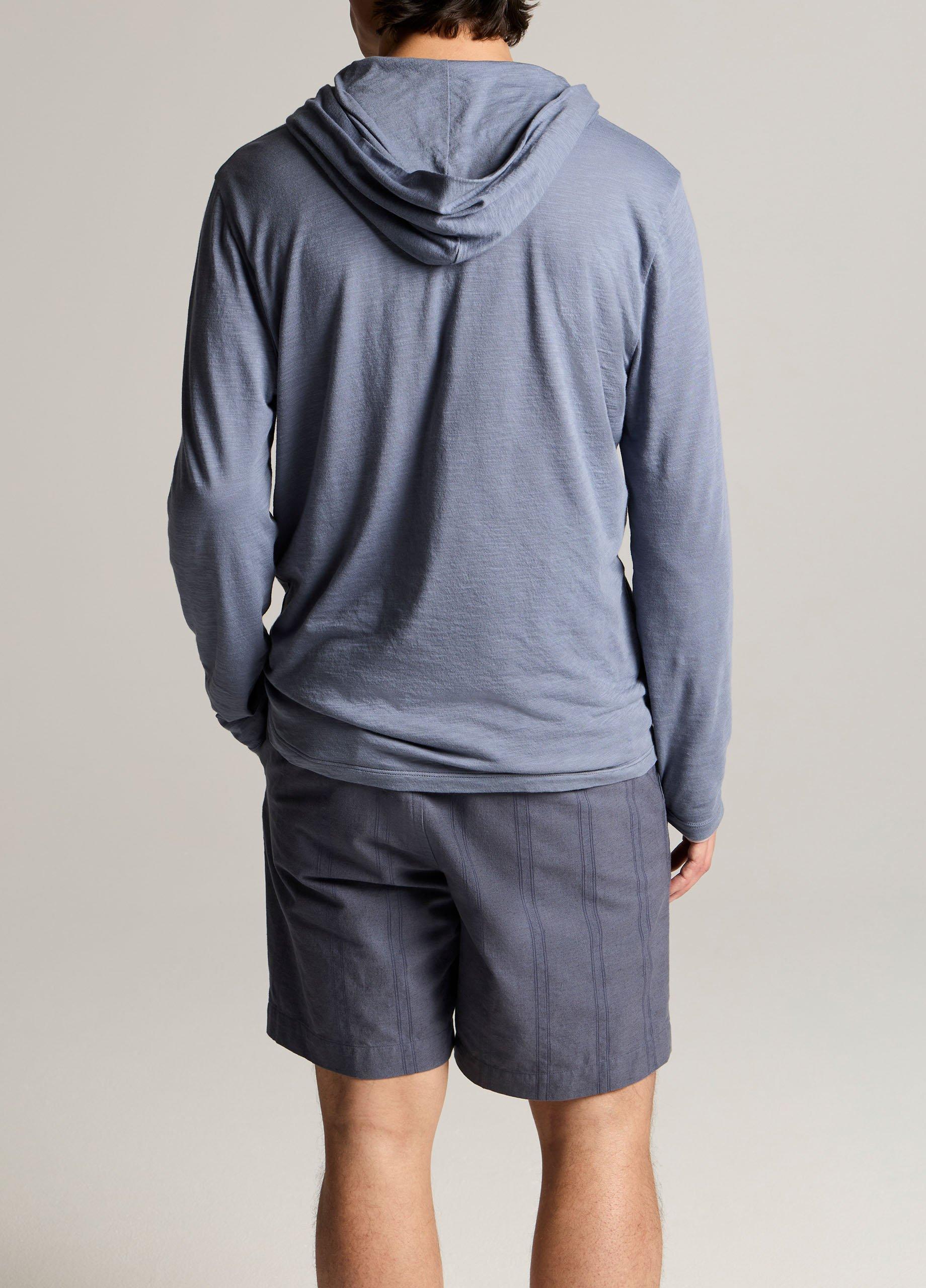 Slub Pima Cotton Double-Layer Hoodie image number 2
