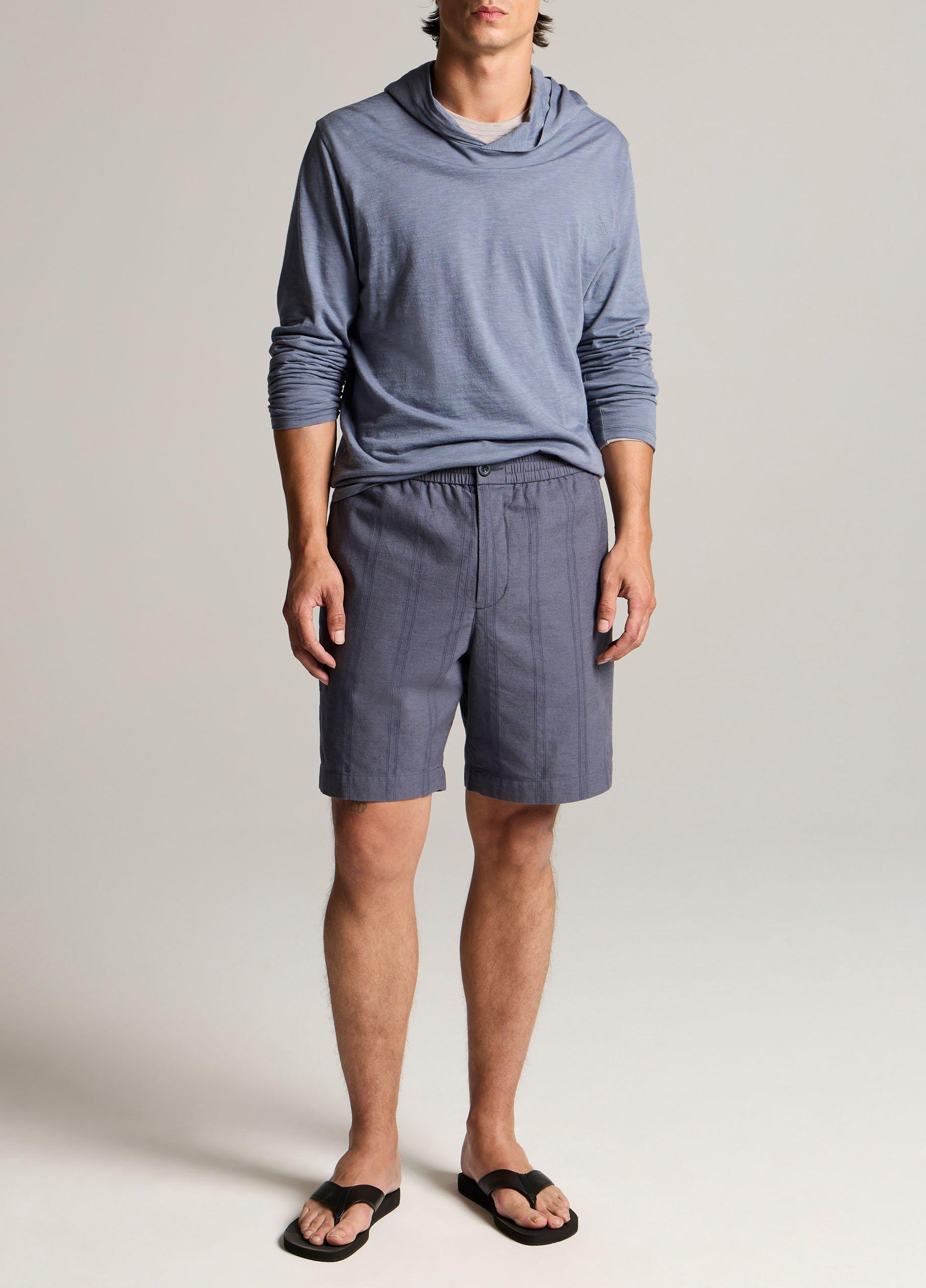 Slub Pima Cotton Double-Layer Hoodie image number 3