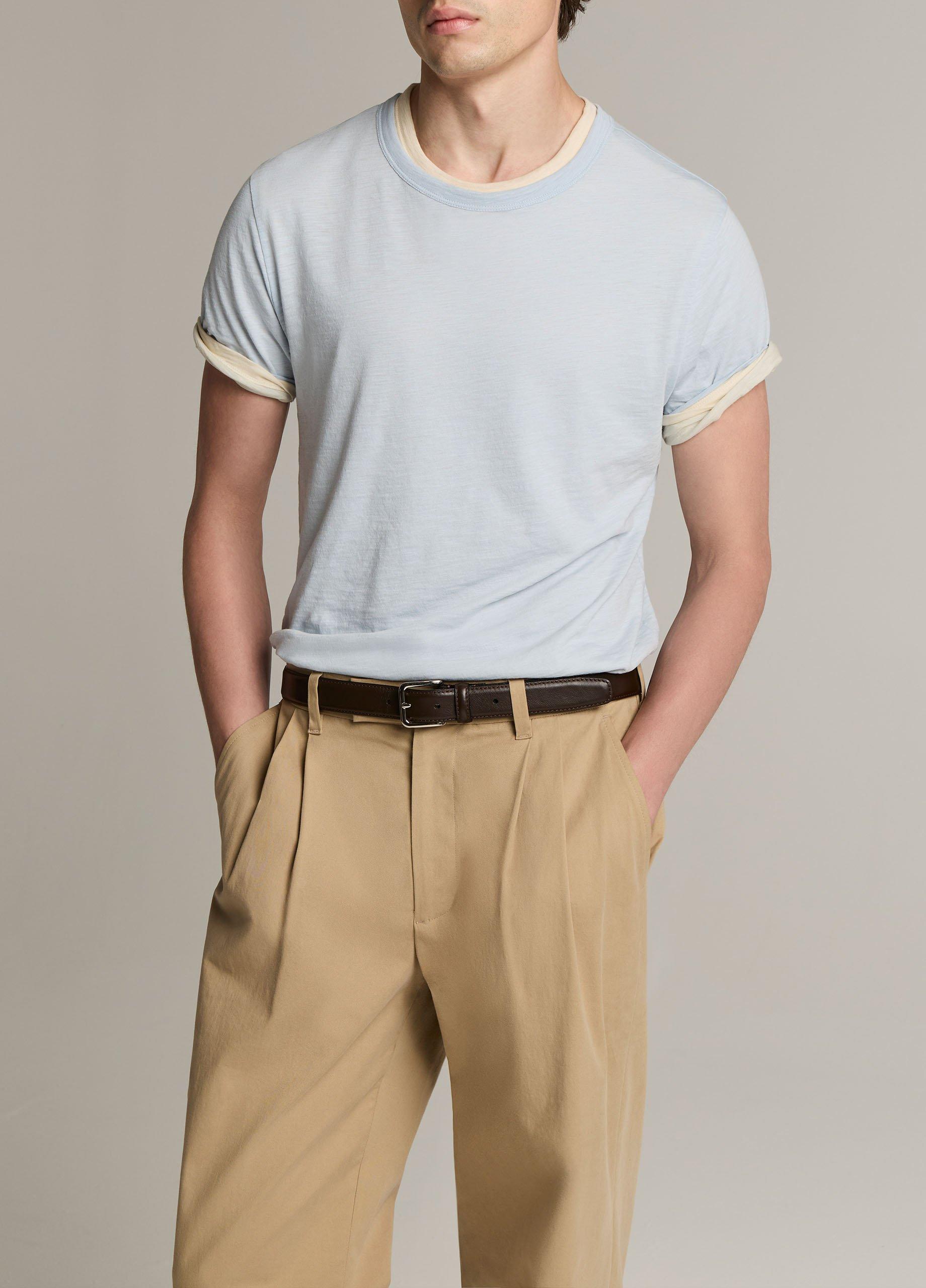 Double-Layer Pima Cotton T-Shirt image number 0