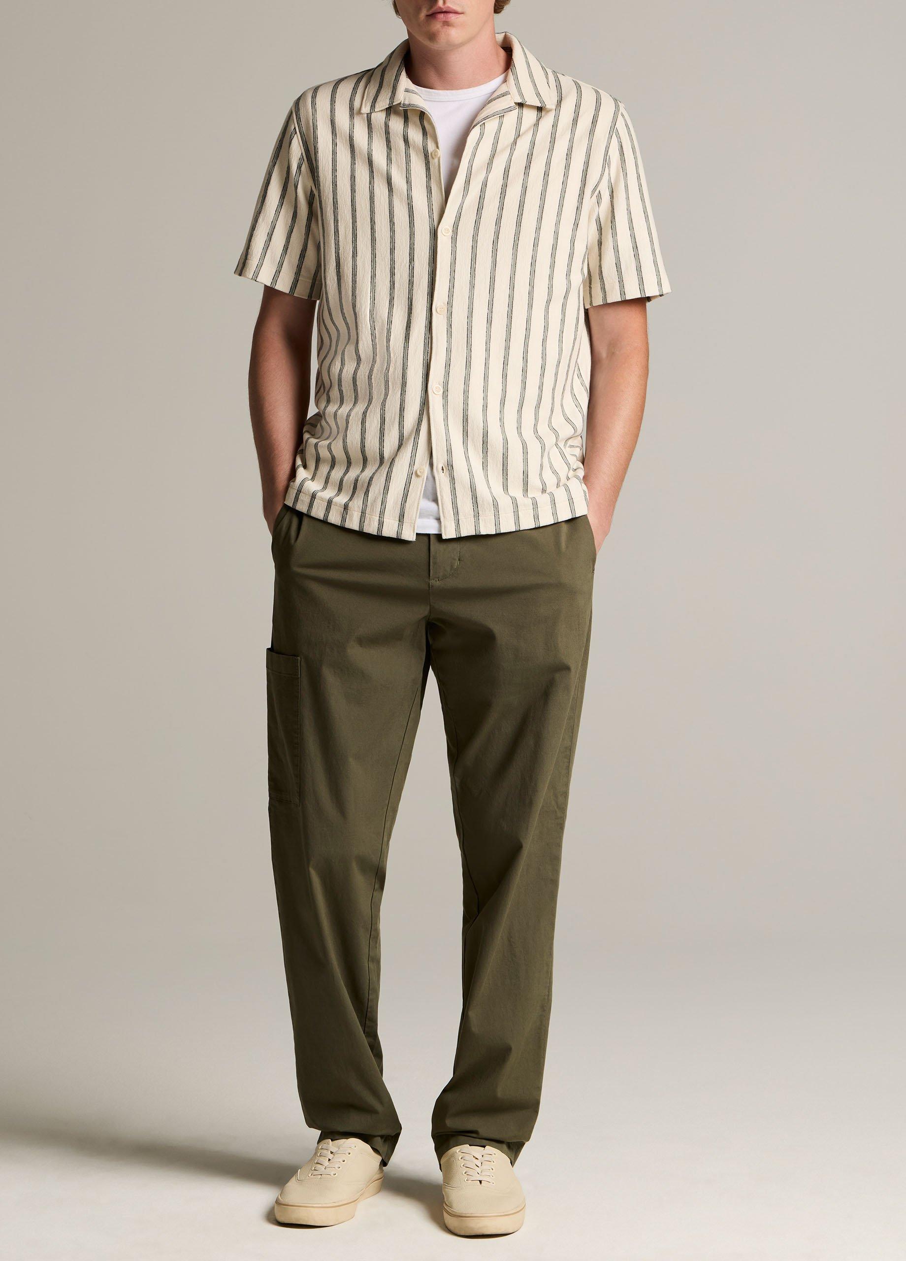 Striped Cotton Terry Cabana Shirt image number 3
