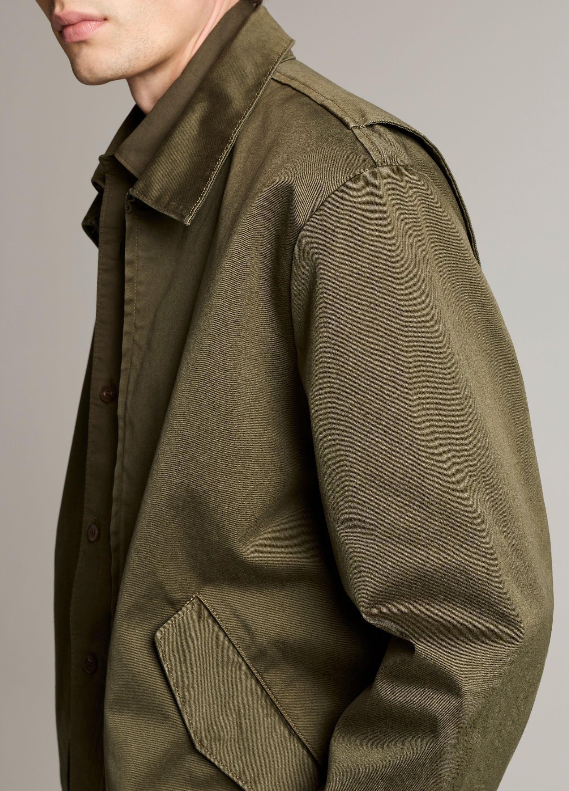 Brushed Cotton Twill Field Jacket image number 1