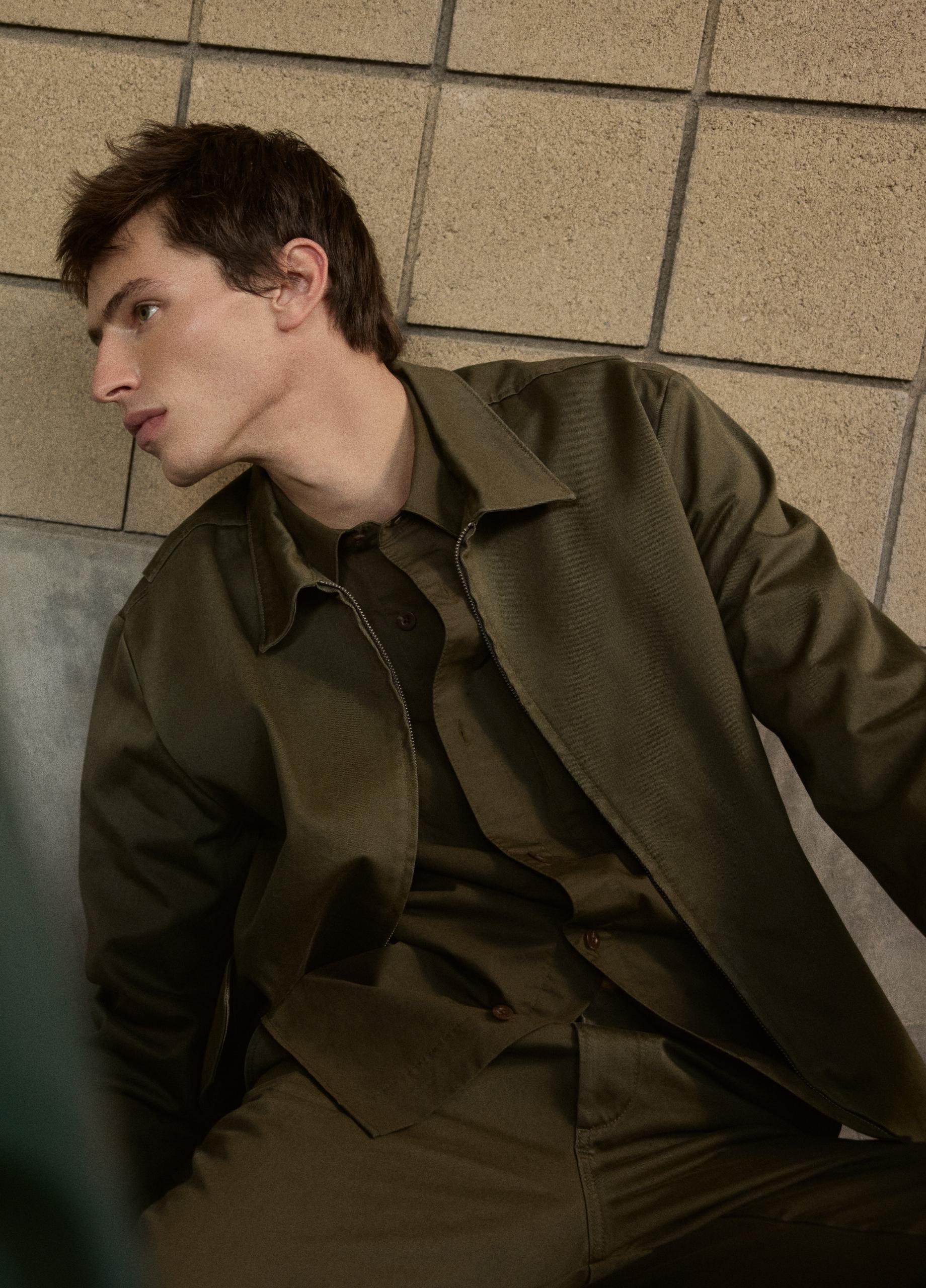 Brushed Cotton Twill Field Jacket image number 5