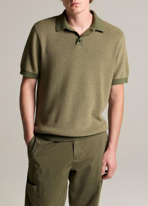 Colorblock Feed-Stripe Cotton-Cashmere Polo Sweater