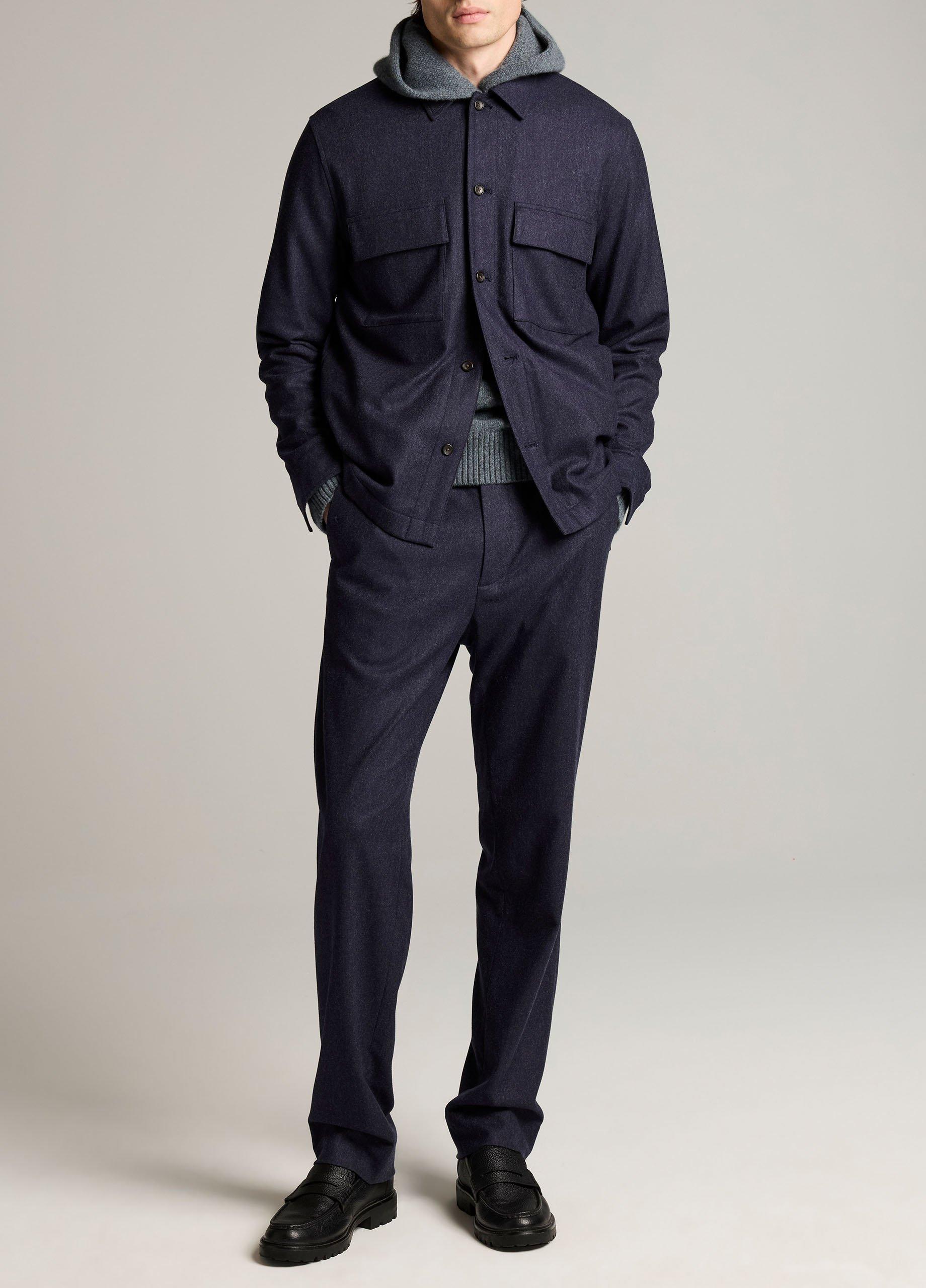 Italian Twill Tailored Shirt Jacket image number 3