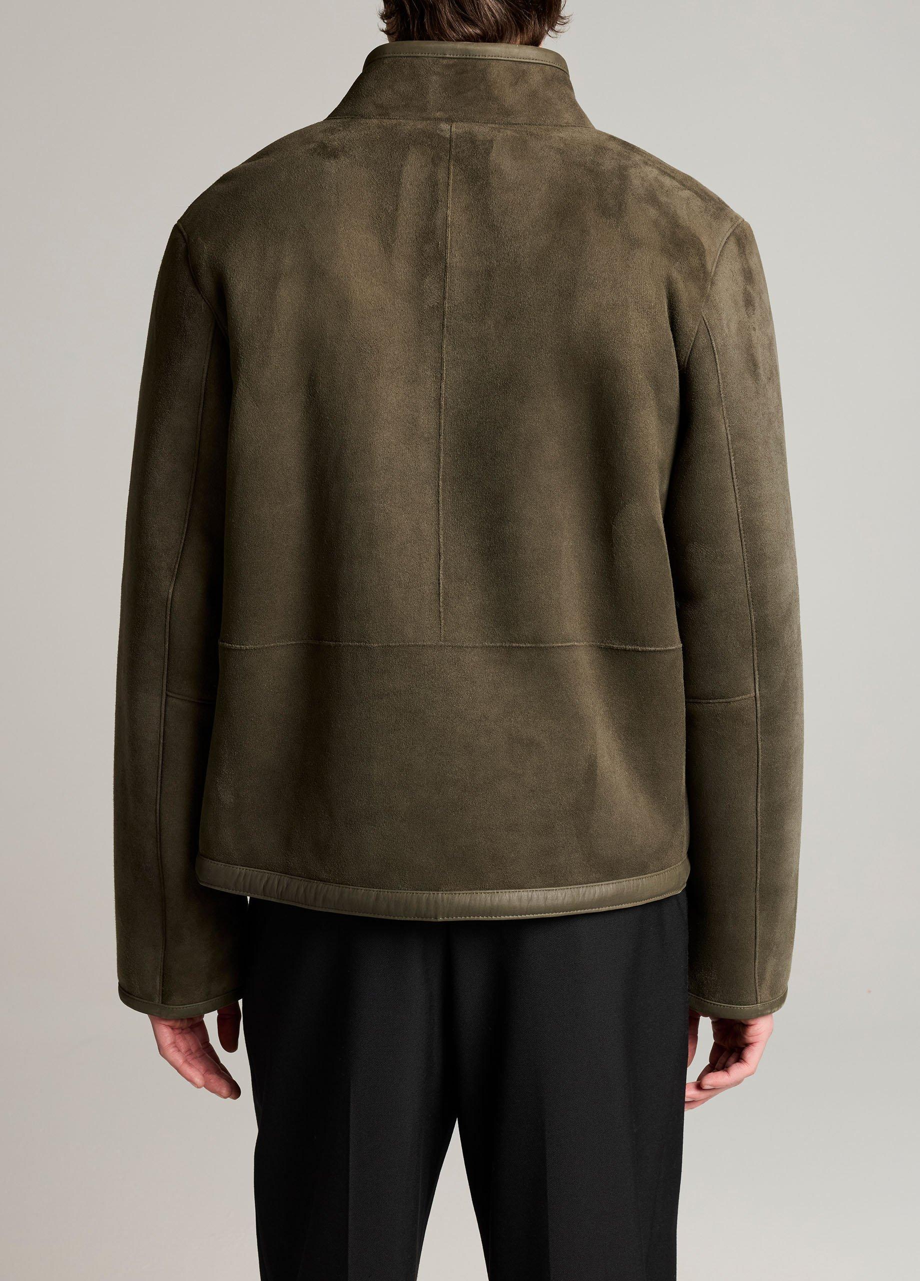 Shearling Funnel-Neck Jacket image number 2