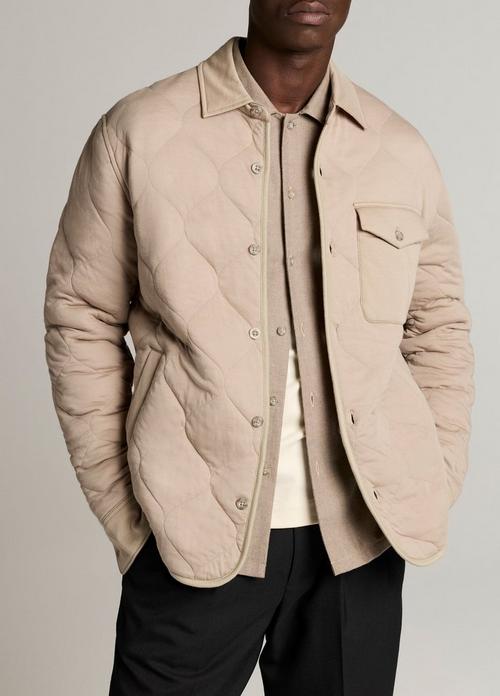Quilted Cotton-Blend Insulated Shirt Jacket