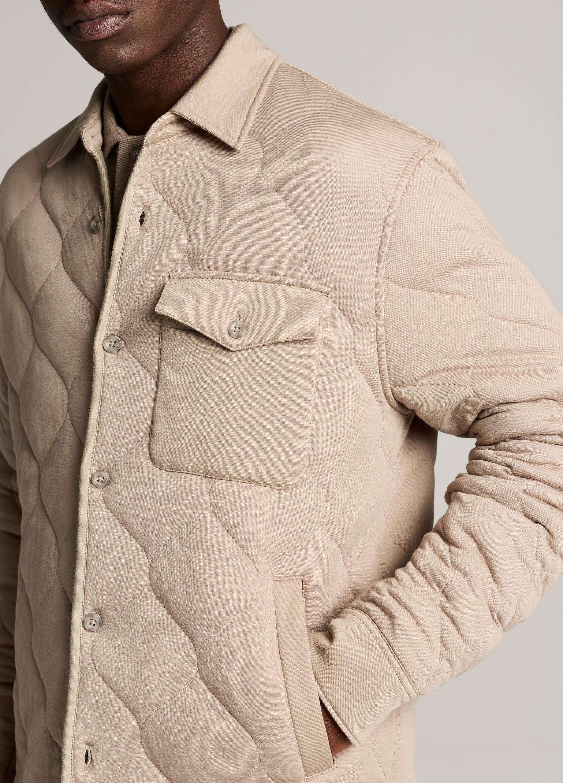 Quilted Cotton-Blend Insulated Shirt Jacket image number 1