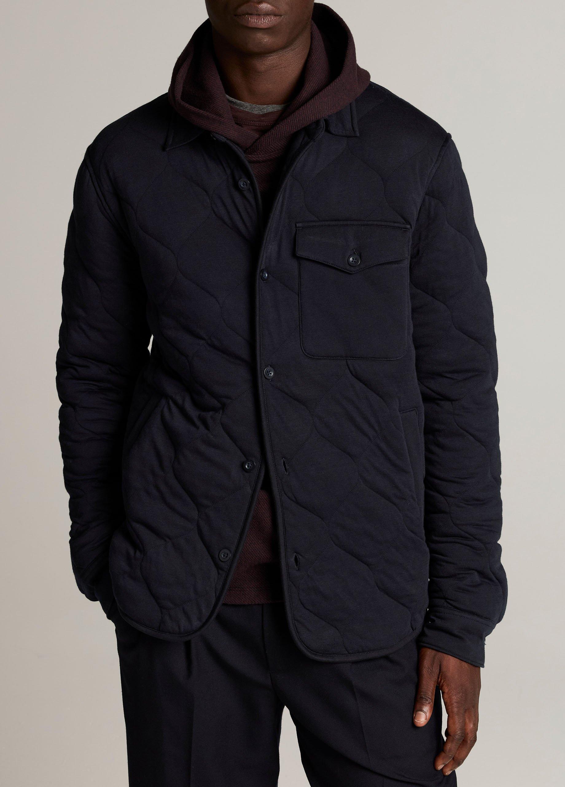 Quilted Cotton-Blend Insulated Shirt Jacket image number 0
