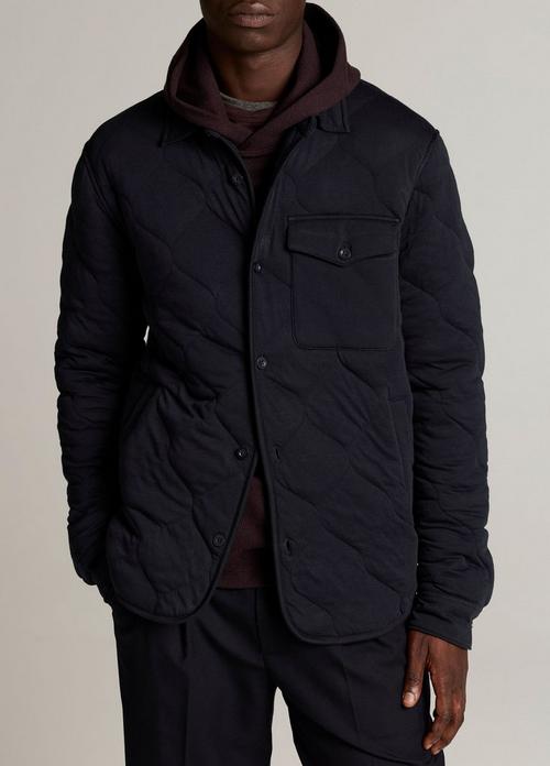 Quilted Cotton-Blend Insulated Shirt Jacket