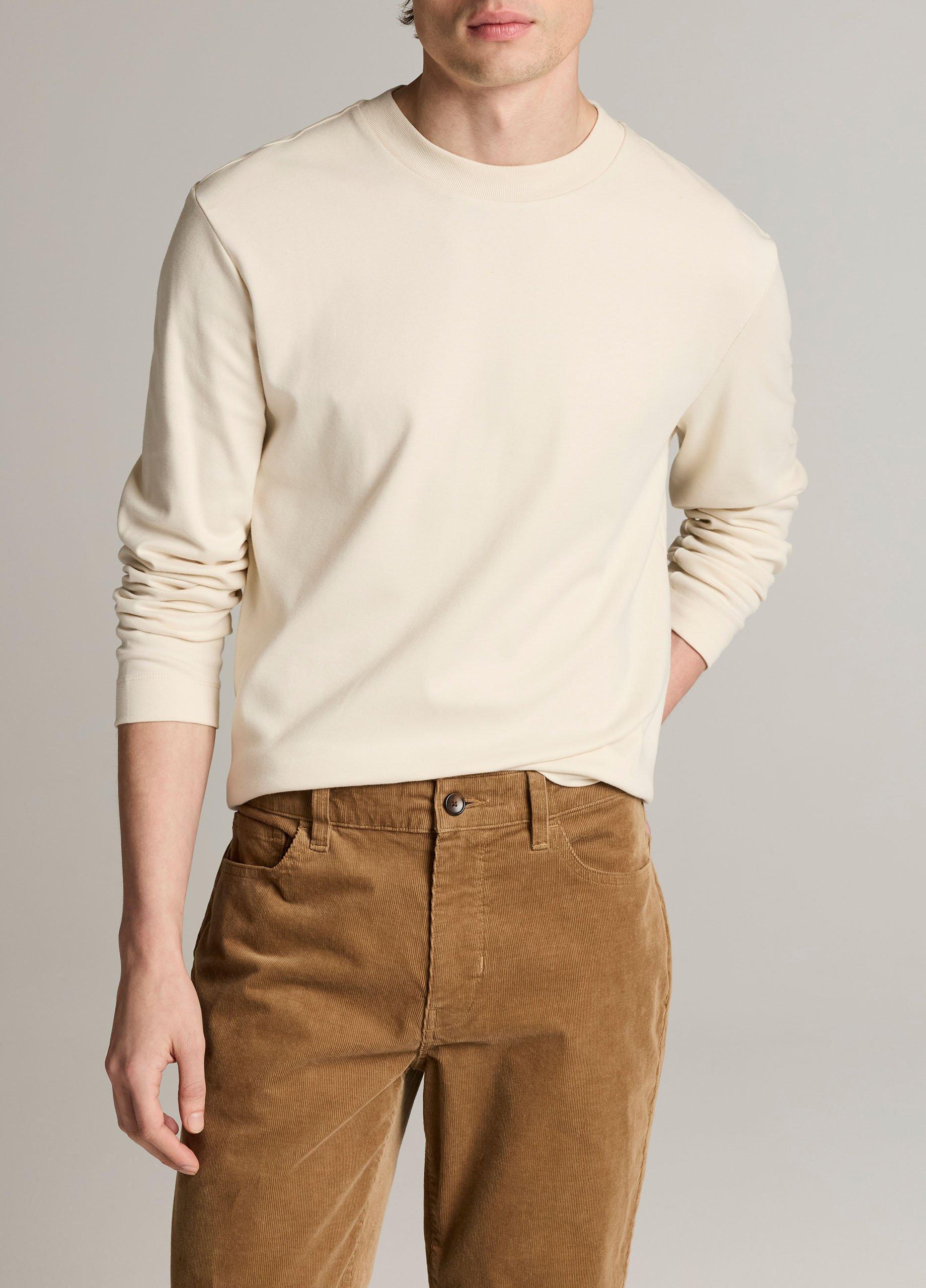 Peached-Face Cotton Jersey Long-Sleeve T-Shirt image number 0