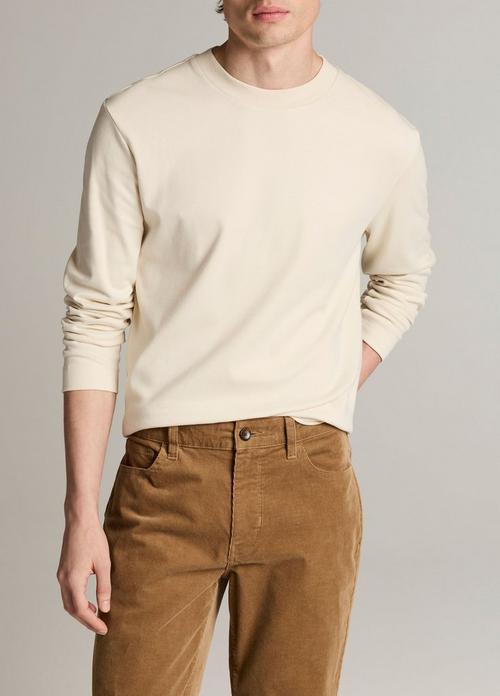 Peached-Face Cotton Jersey Long-Sleeve T-Shirt