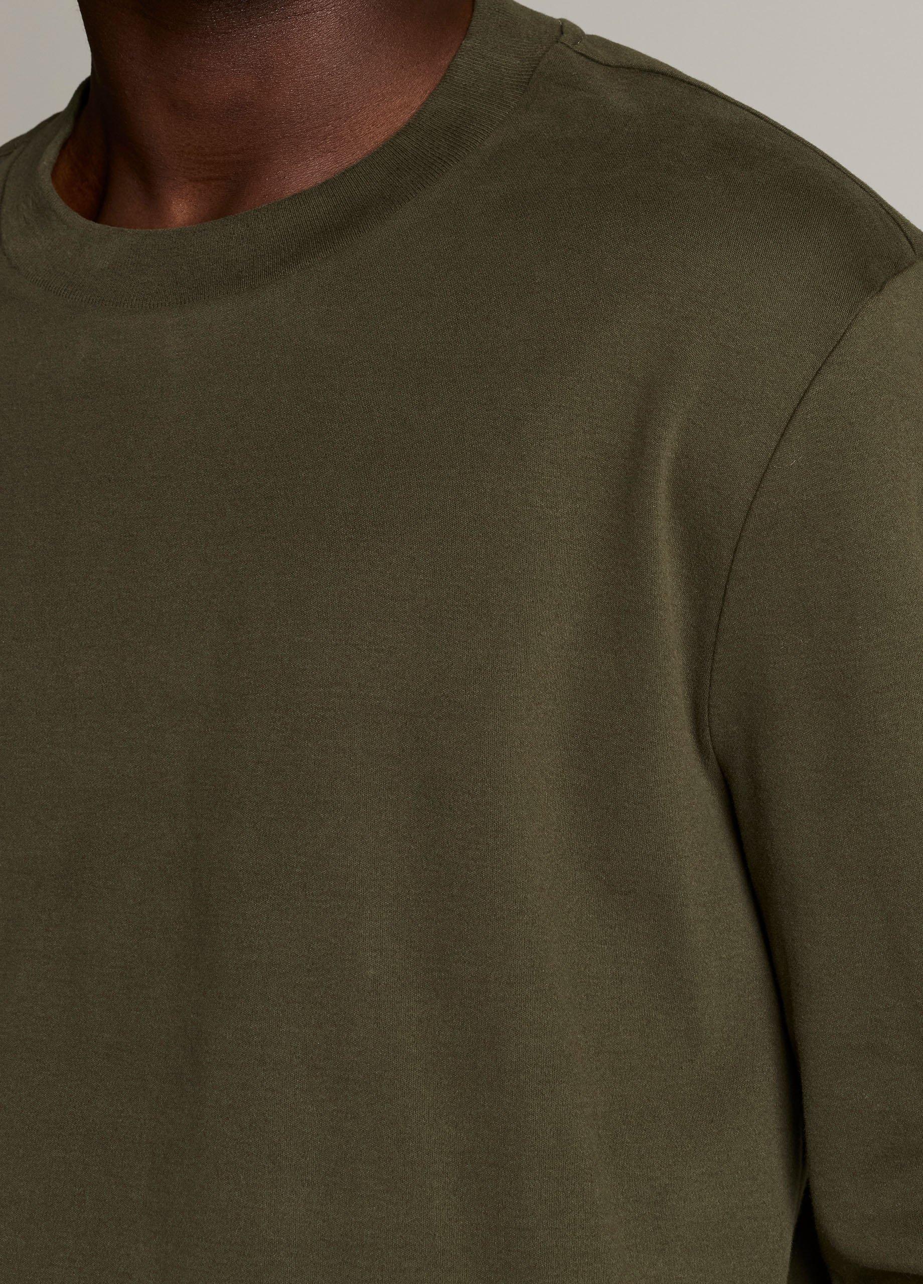Peached-Face Cotton Jersey Long-Sleeve T-Shirt image number 1