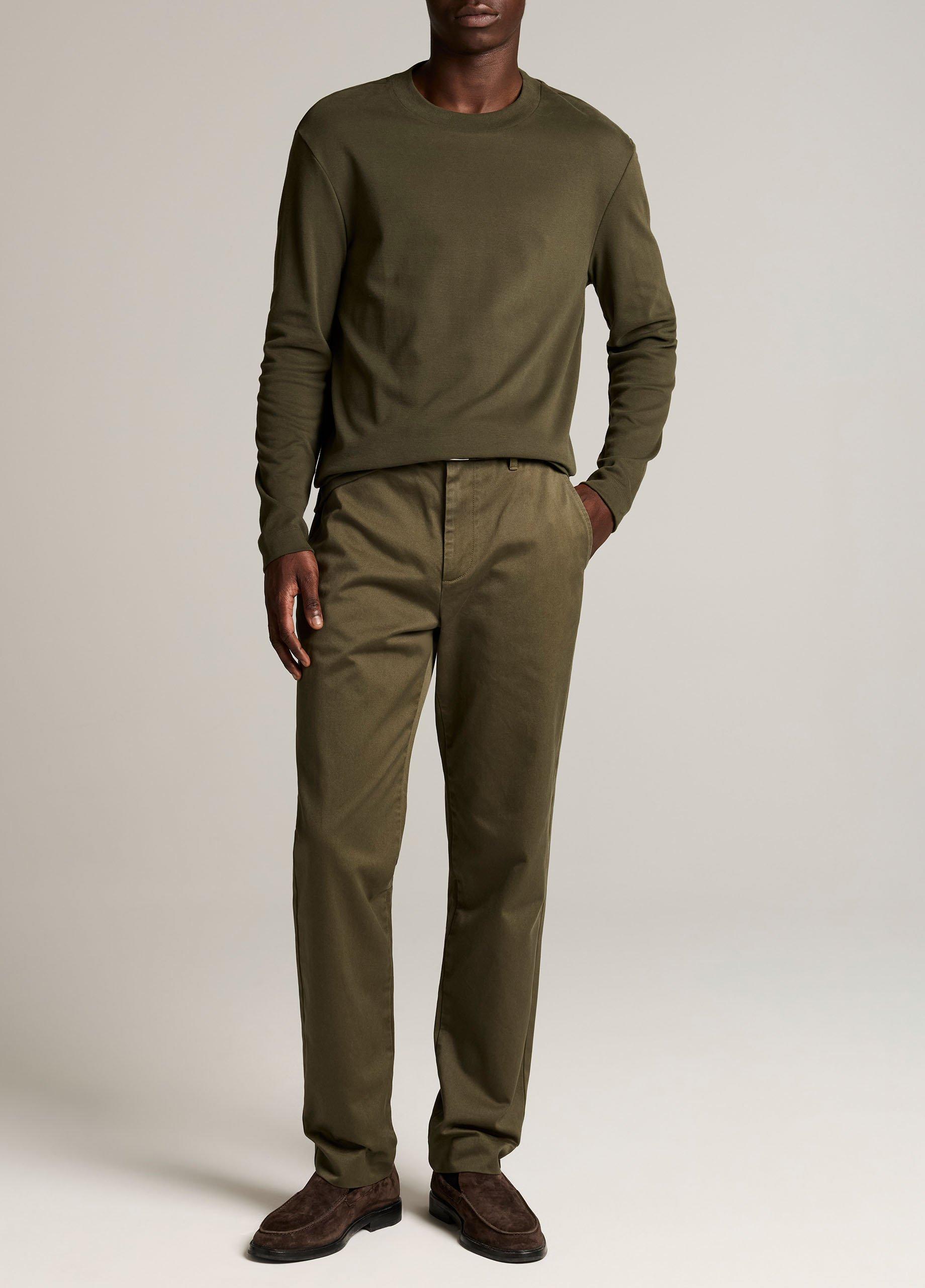 Peached-Face Cotton Jersey Long-Sleeve T-Shirt image number 3