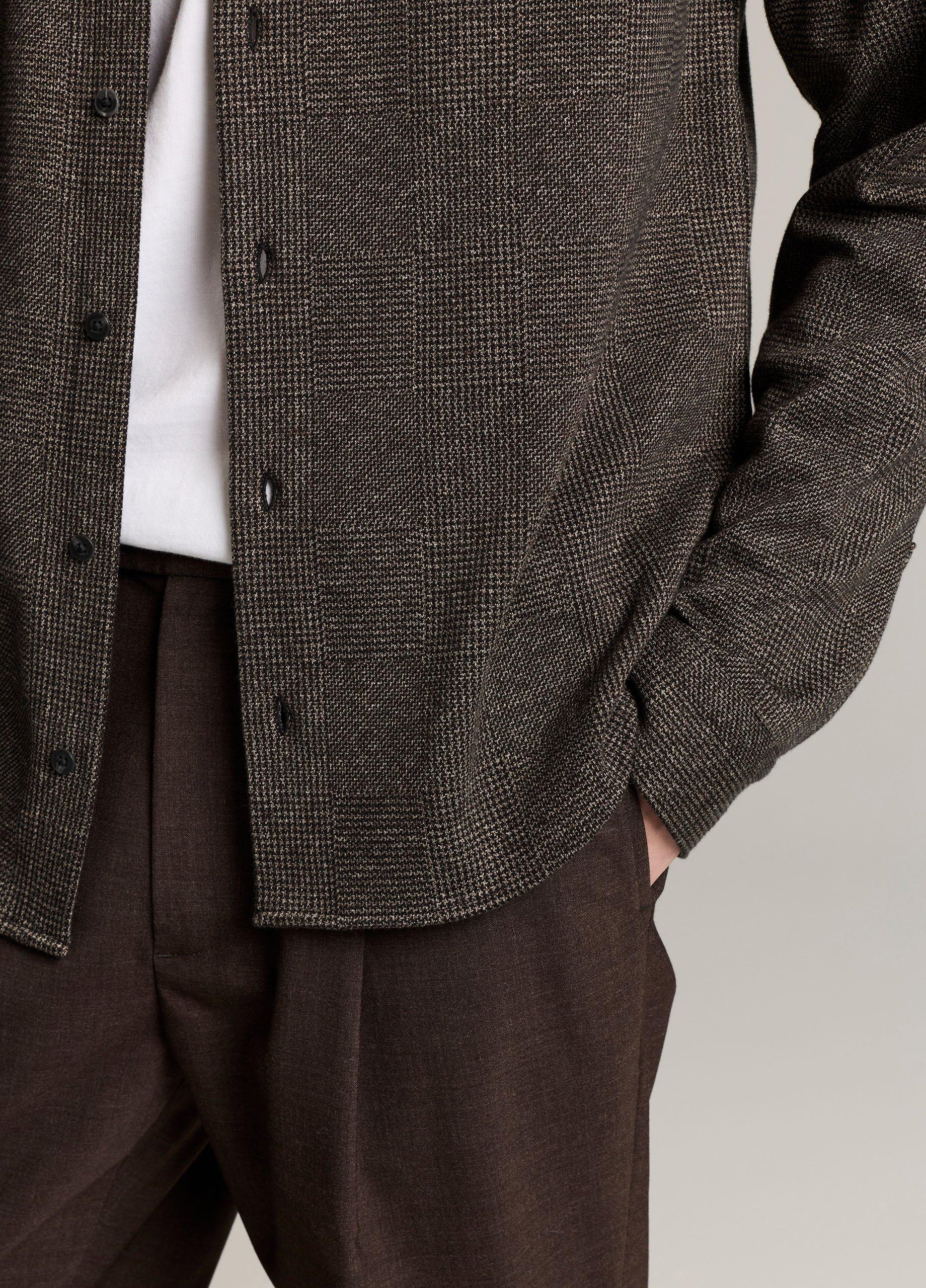 Glend Plaid Cotton-Blend Button-Front Shirt image number 1