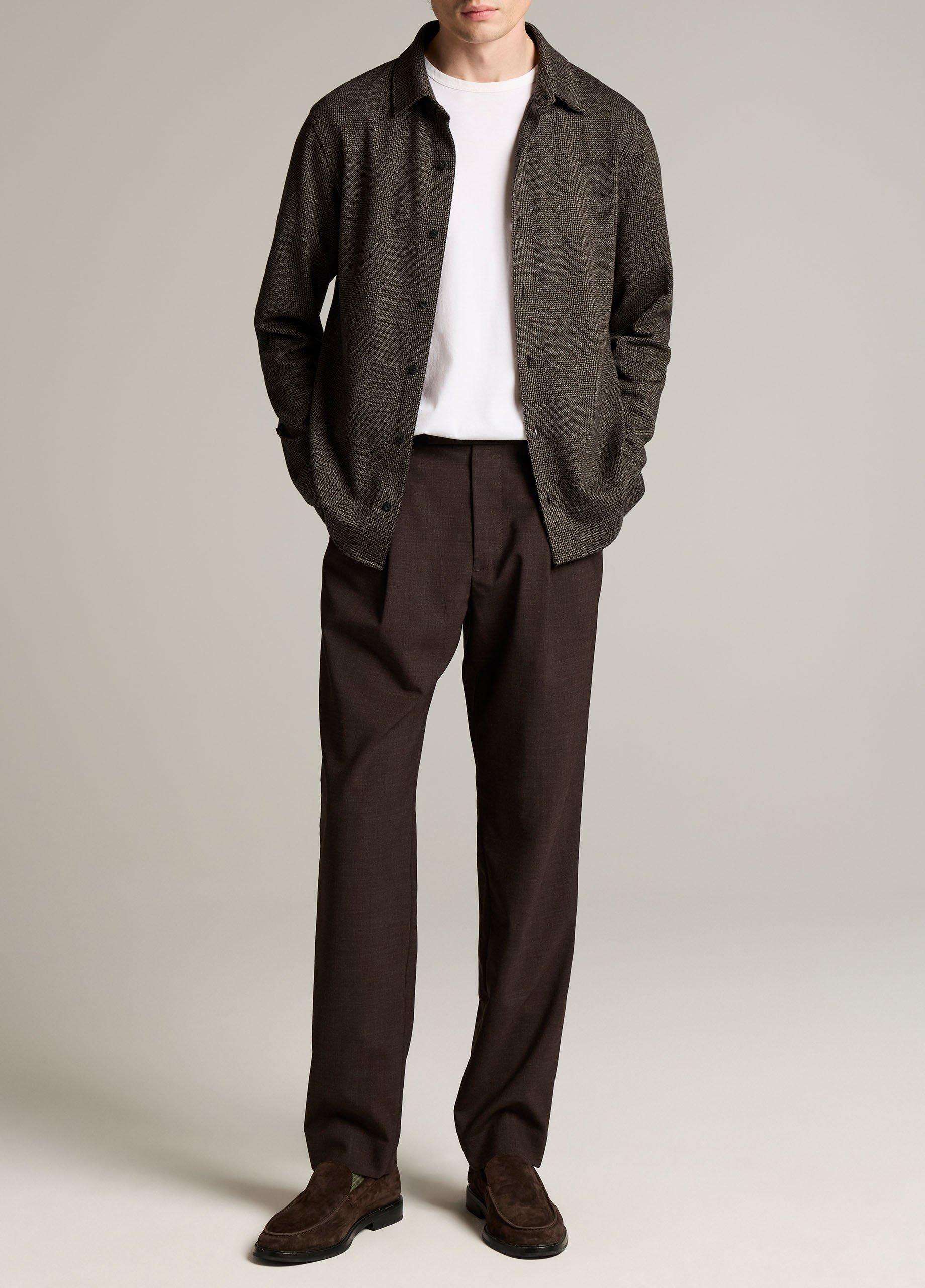 Glend Plaid Cotton-Blend Button-Front Shirt image number 3