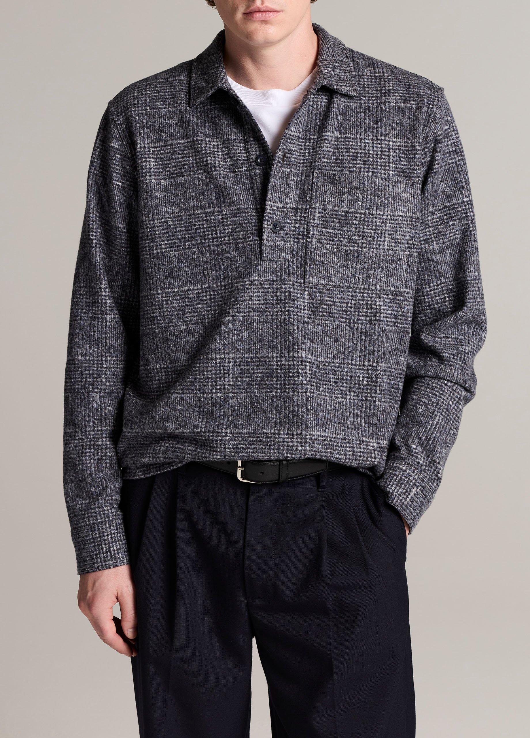 Donegal Wool & Cotton-Blend Popover Polo image number 0