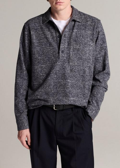 Donegal Wool & Cotton-Blend Popover Polo
