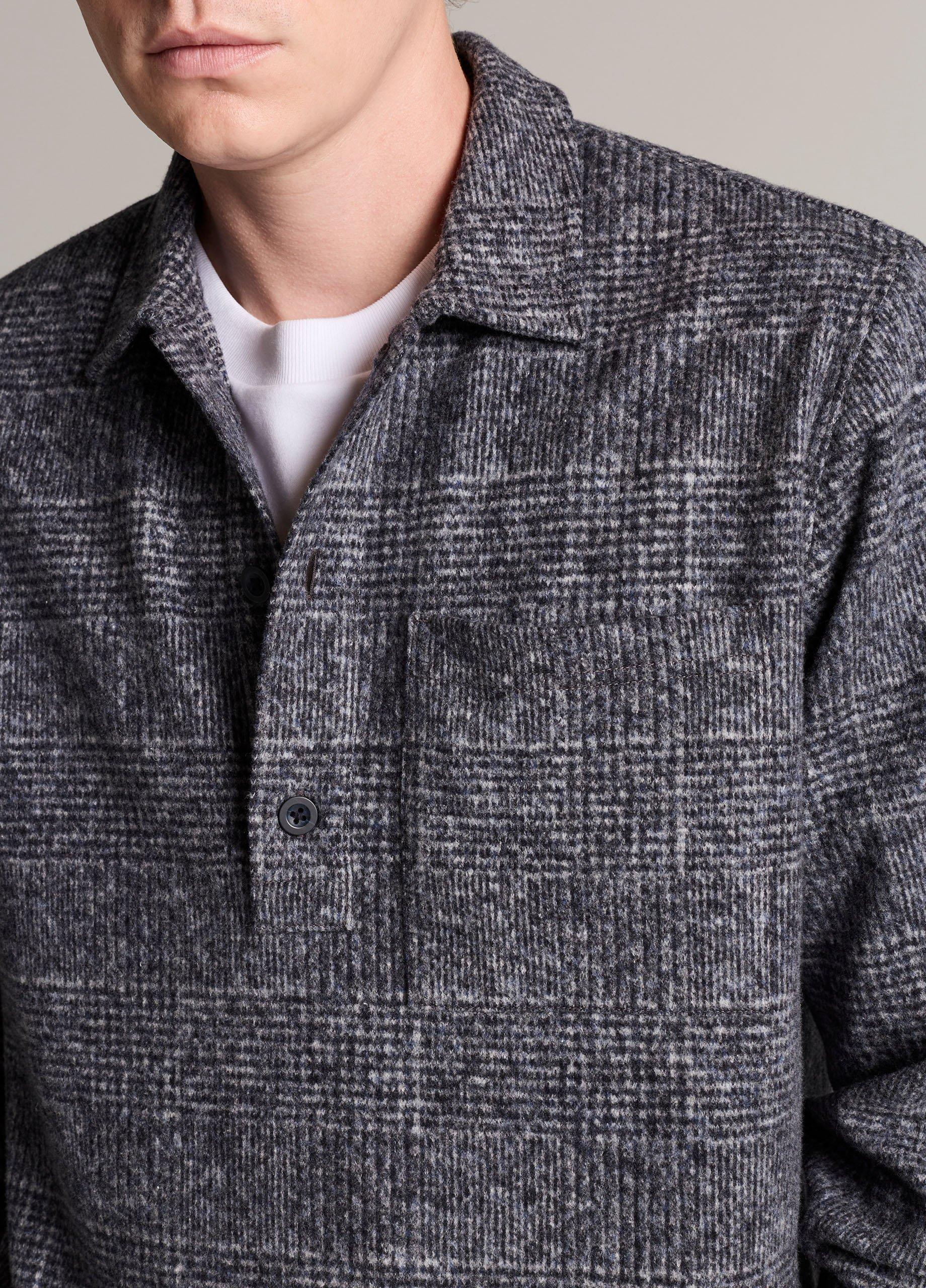 Donegal Wool & Cotton-Blend Popover Polo image number 1