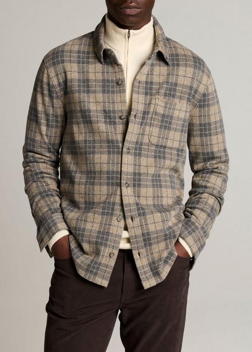 Tartan Plaid Cotton-Blend Button-Front Shirt