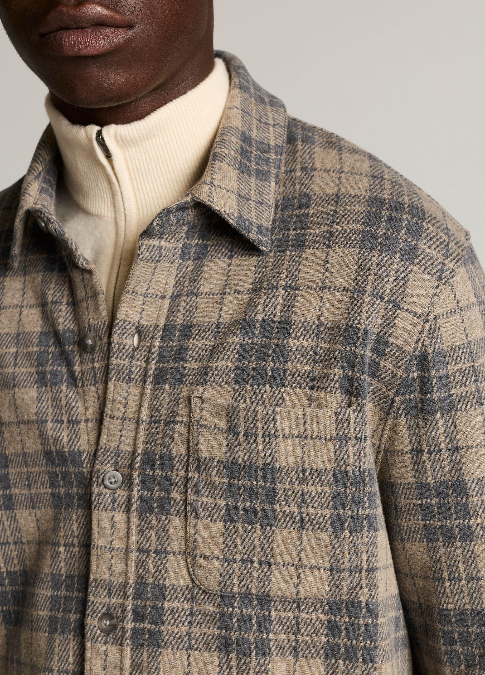 Tartan Plaid Cotton-Blend Button-Front Shirt image number 1