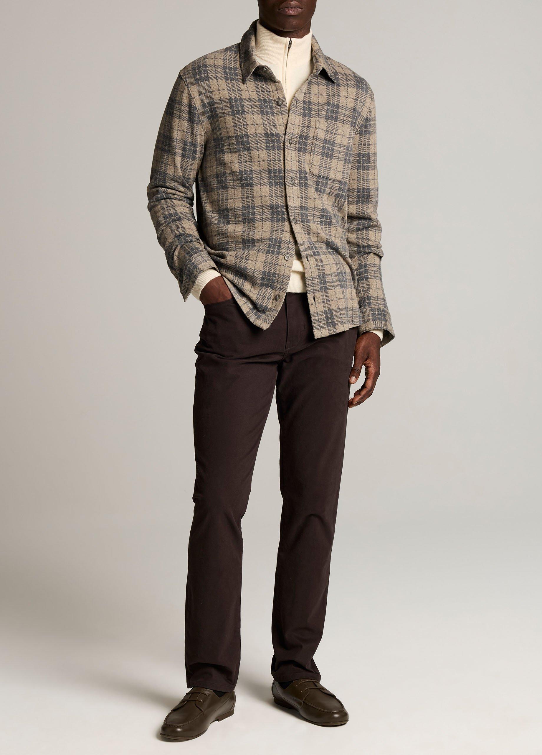 Tartan Plaid Cotton-Blend Button-Front Shirt image number 3