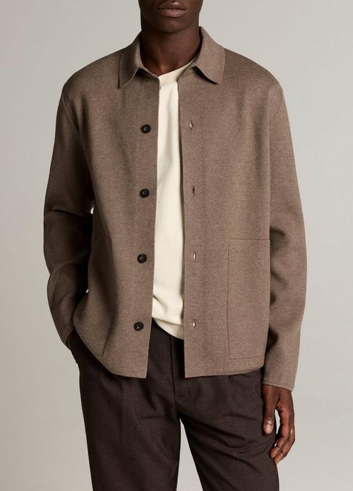Milano-Stitch Shirt Jacket