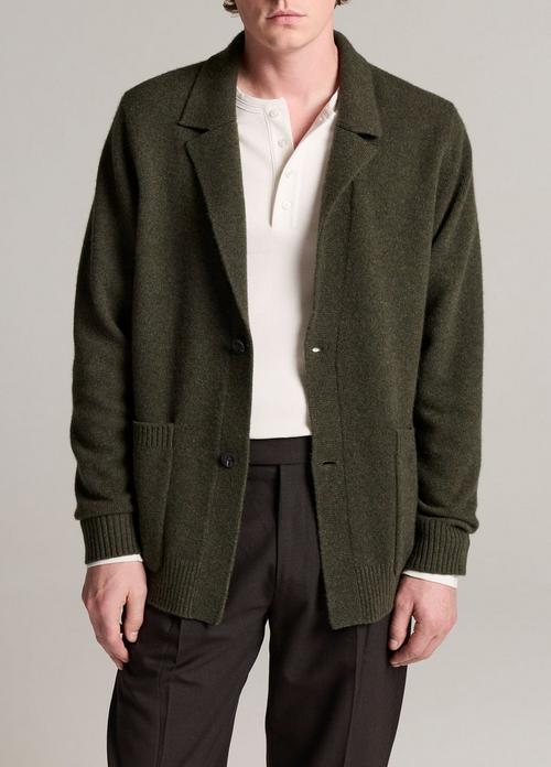 Felted Wool-Cashmere Sweater Blazer