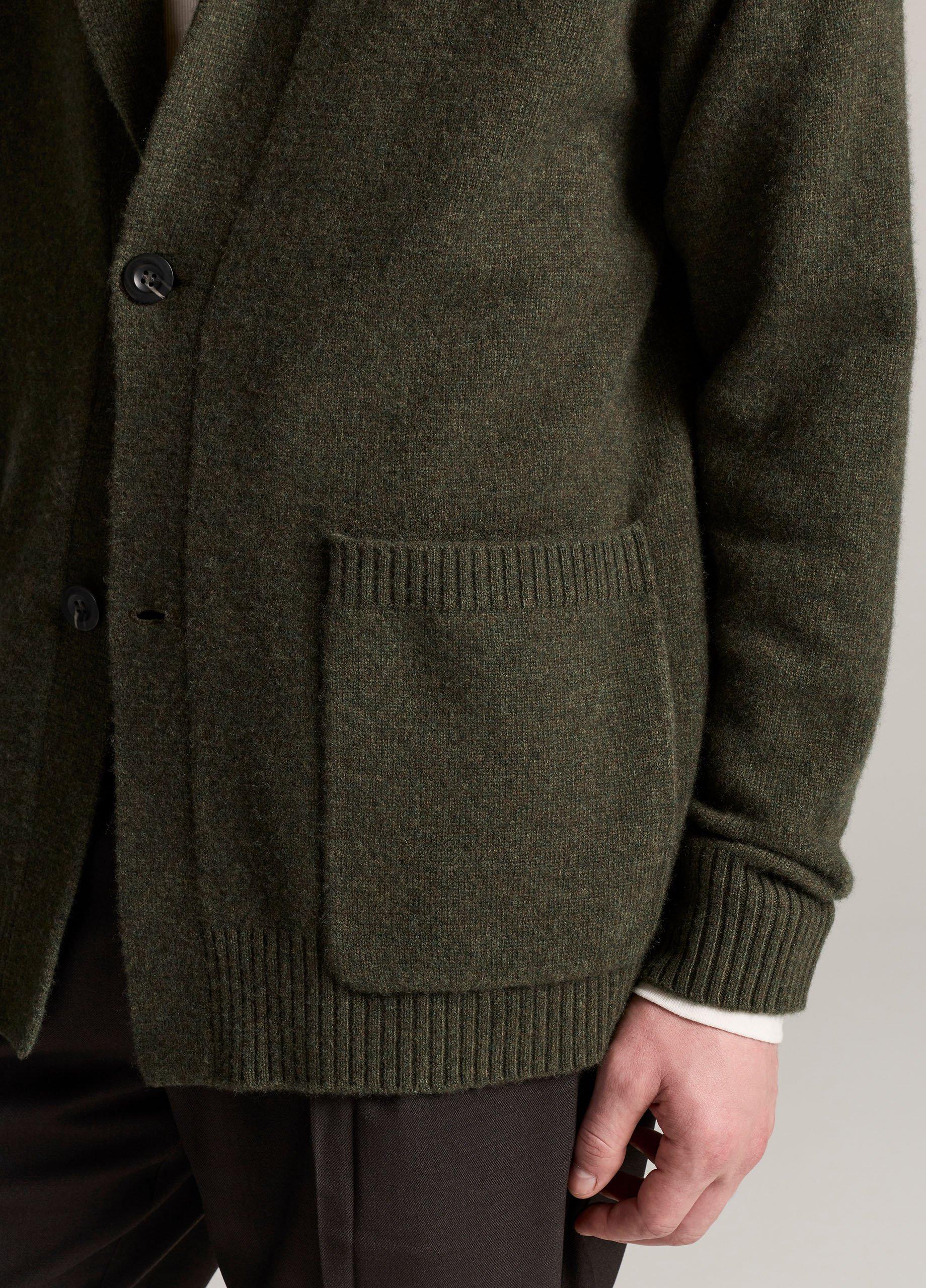 Felted Wool-Cashmere Sweater Blazer image number 1