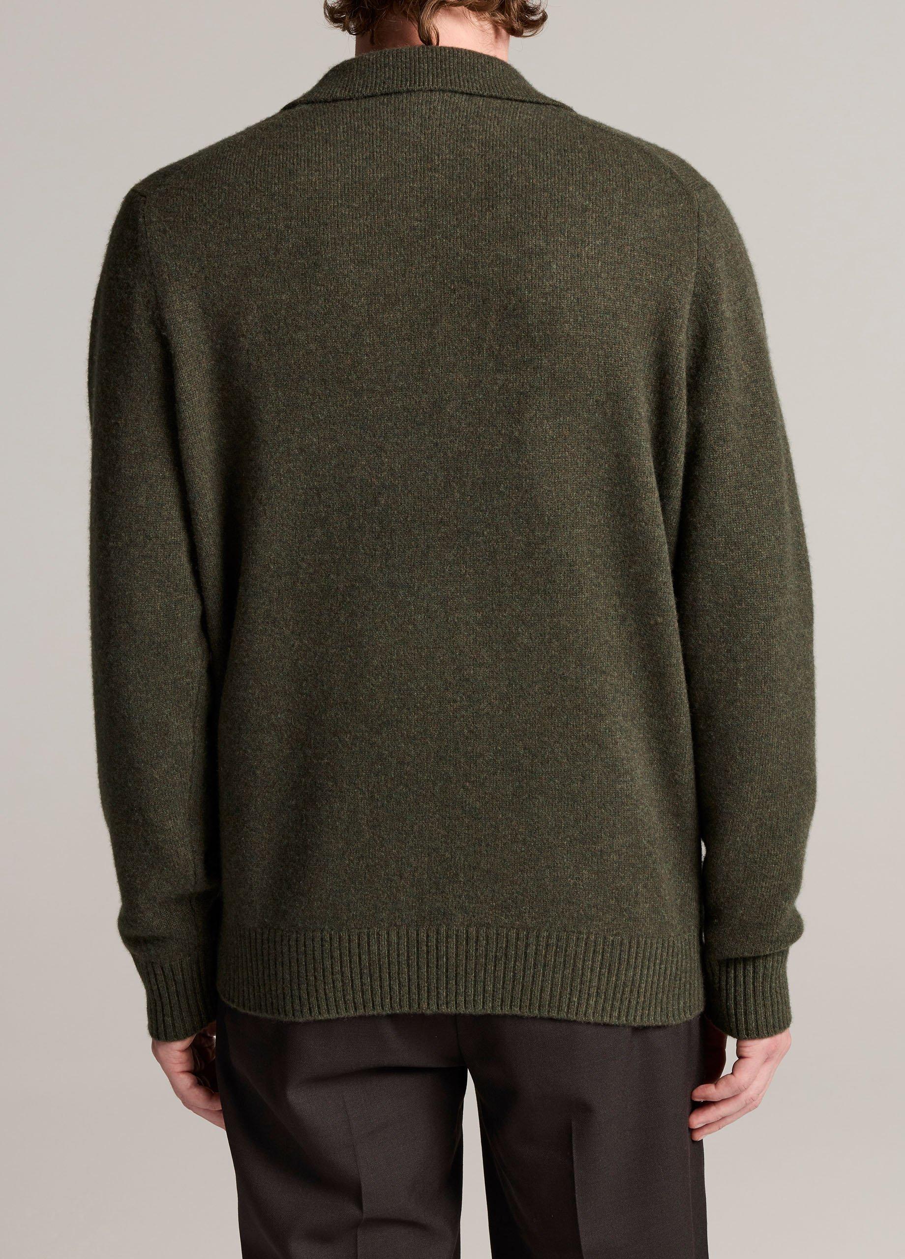 Felted Wool-Cashmere Sweater Blazer image number 2